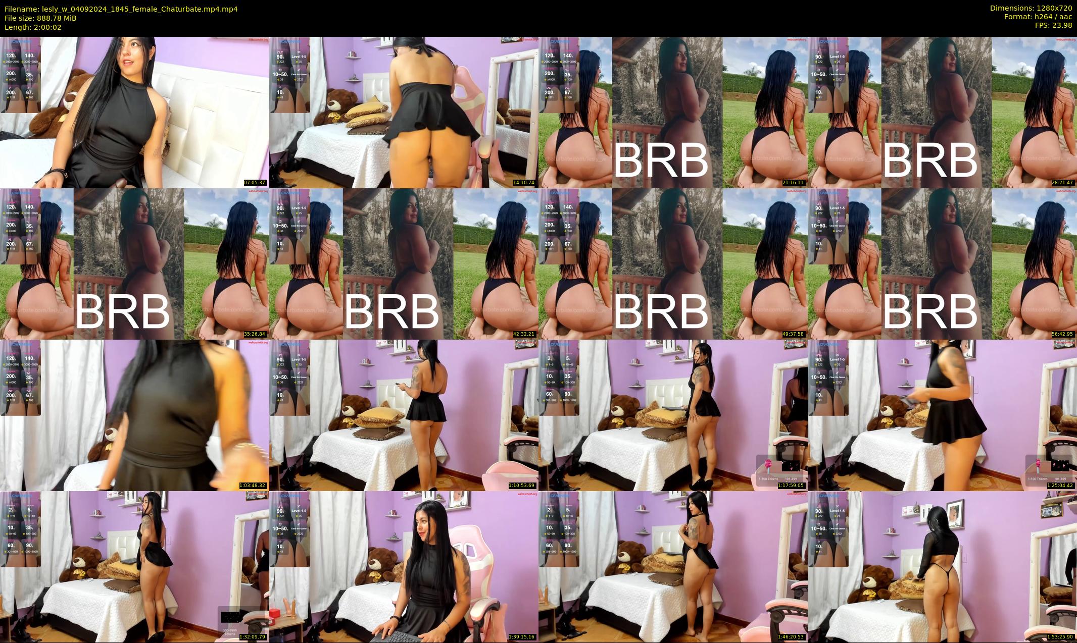 lesly_w — 121 minute Chaturbate female cam show recording, 720p, Sep 4, 2024