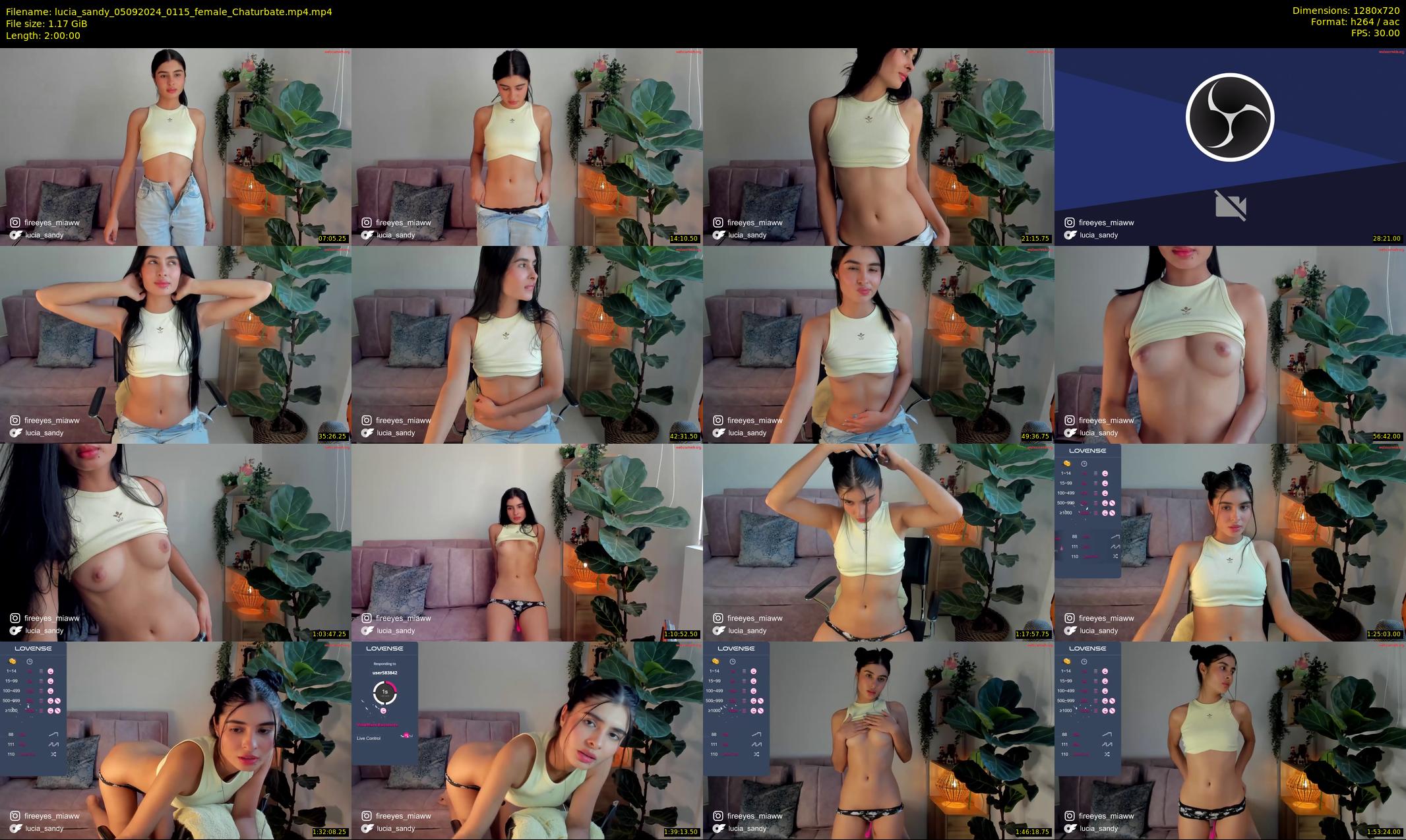 lucia_sandy — 120 minute Chaturbate female cam show recording, 720p, Sep 5, 2024