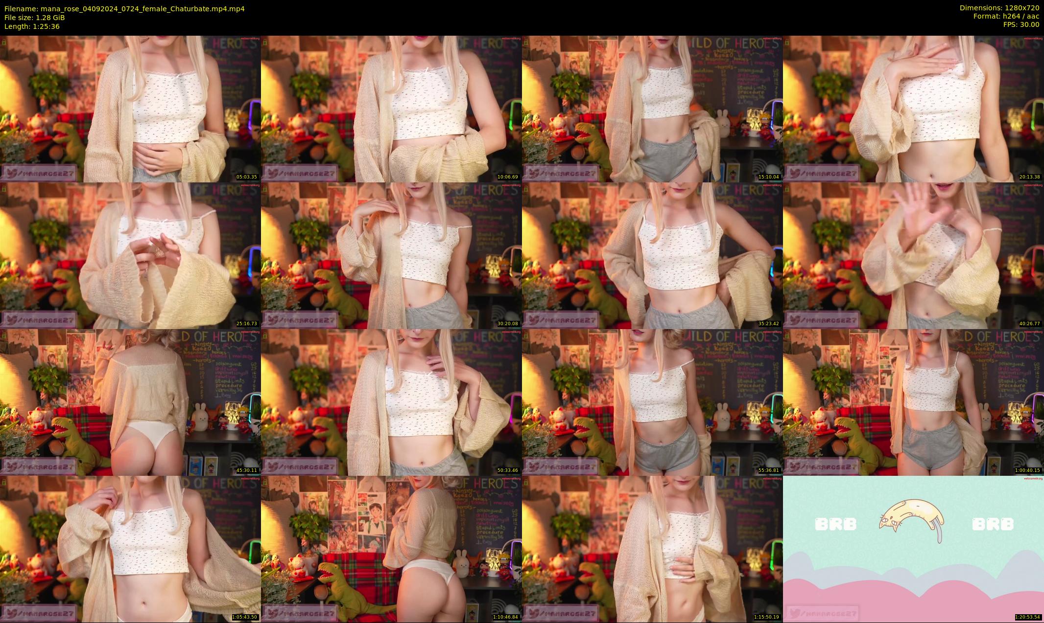 mana_rose — 86 minute Chaturbate female cam show recording, 720p, Sep 4, 2024