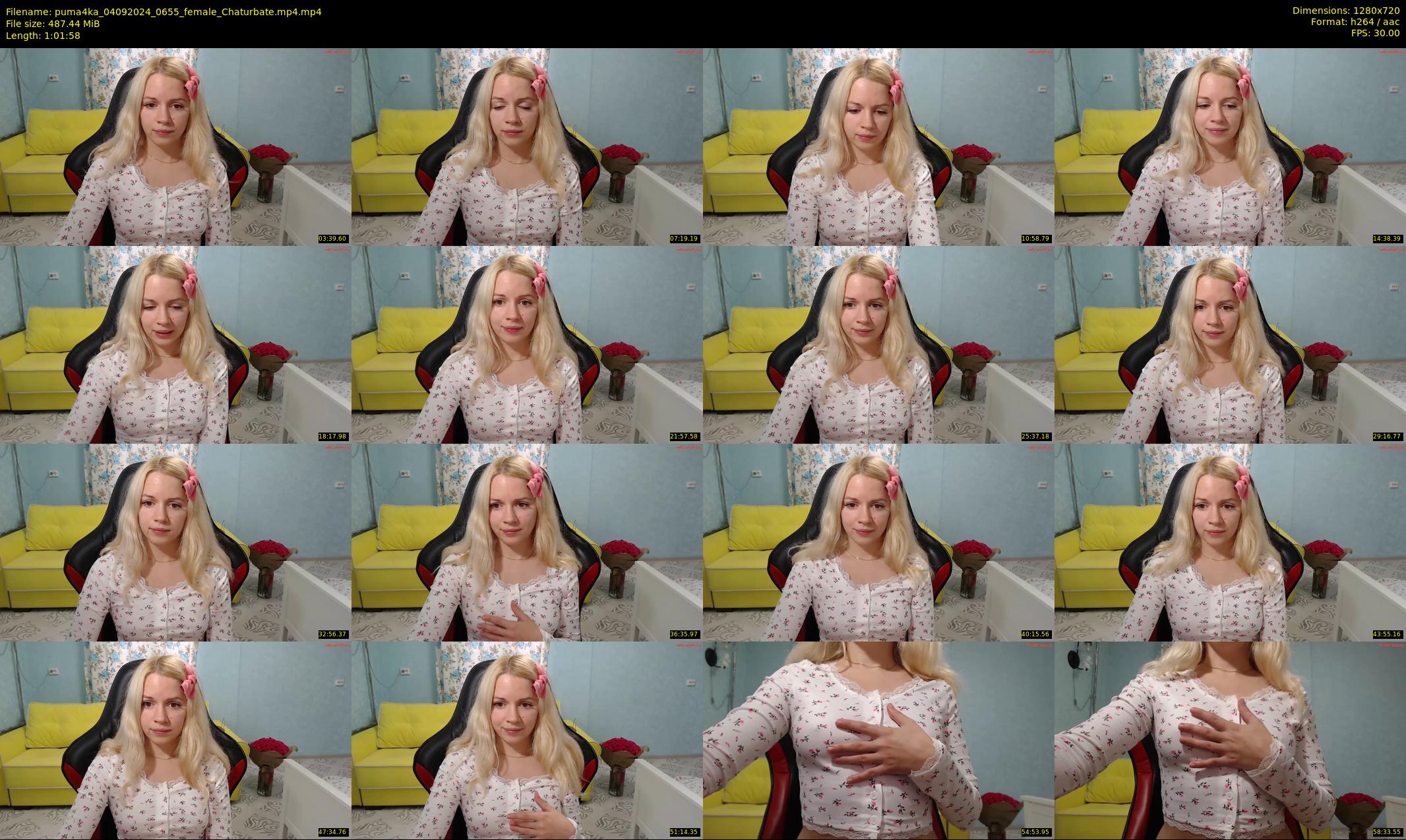 puma4ka — 62 minute Chaturbate female cam show recording, 720p, Sep 4, 2024