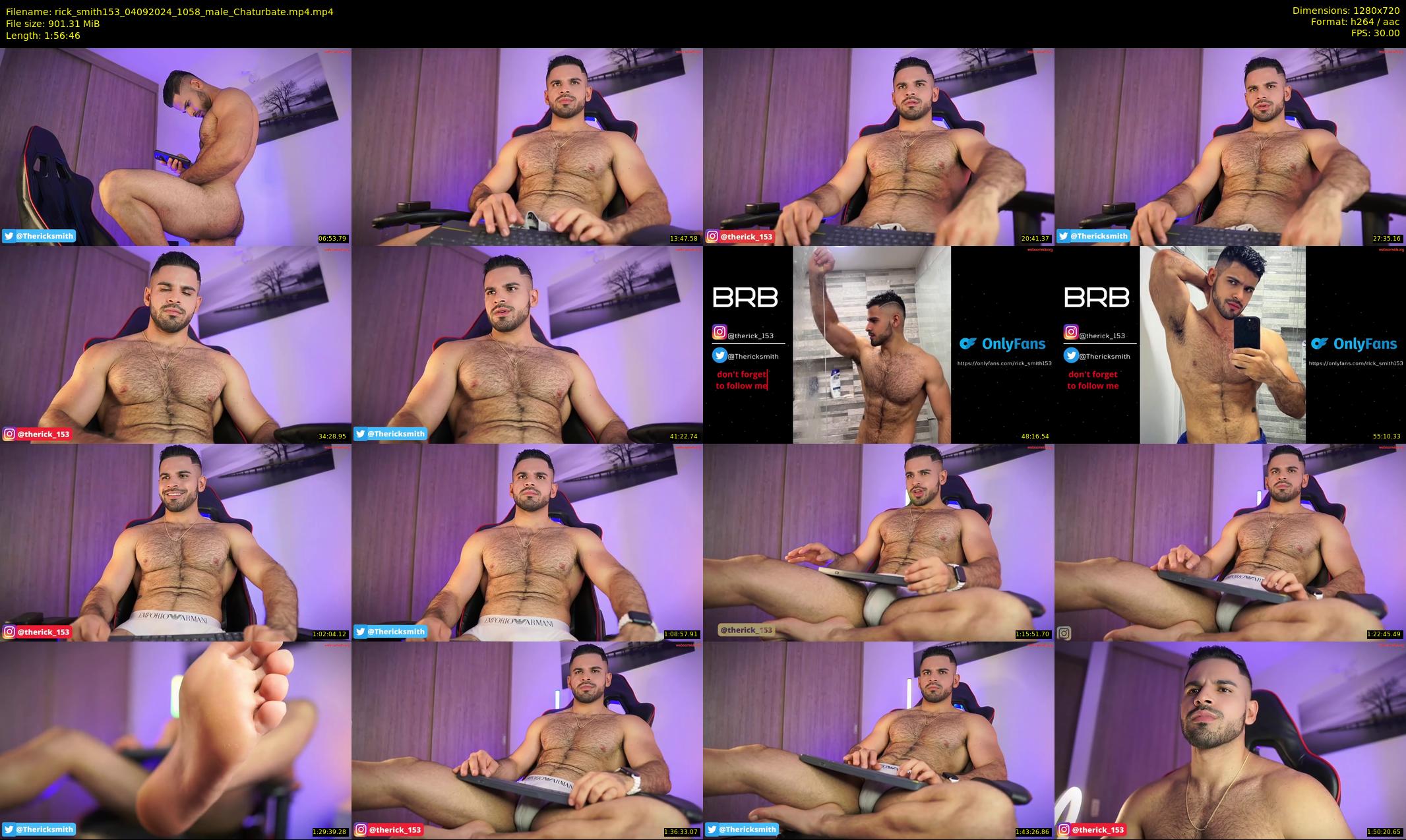 rick_smith153 — 117 minute Chaturbate male cam show recording, 720p, Sep 4, 2024