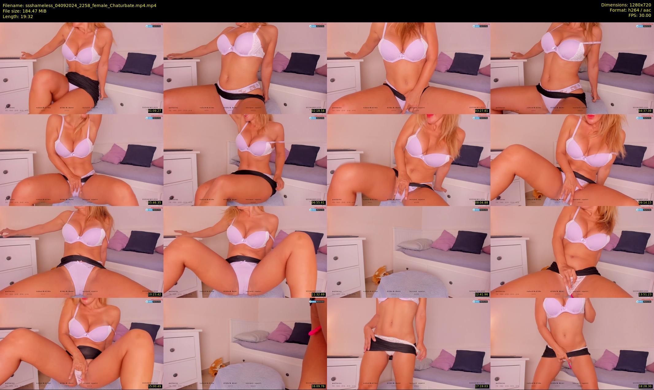 ssshameless — 20 minute Chaturbate female cam show recording, 720p, Sep 4, 2024