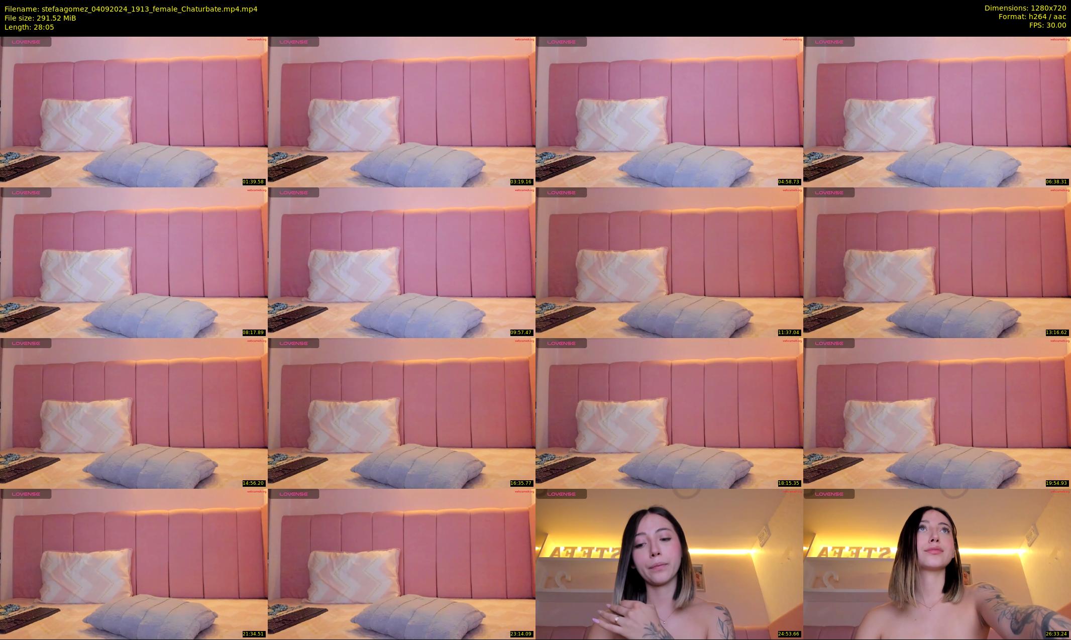 stefaagomez — 29 minute Chaturbate female cam show recording, 720p, Sep 4, 2024