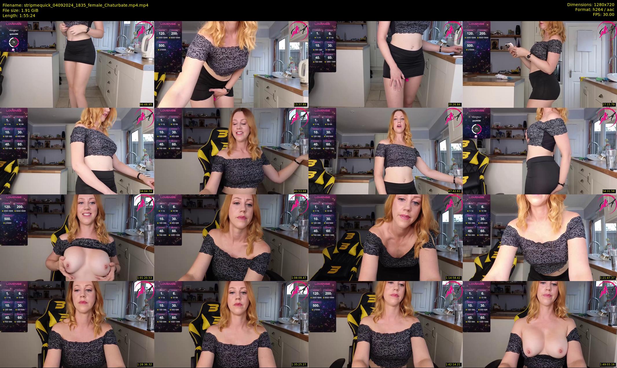 stripmequick — 116 minute Chaturbate female cam show recording, 720p, Sep 4, 2024
