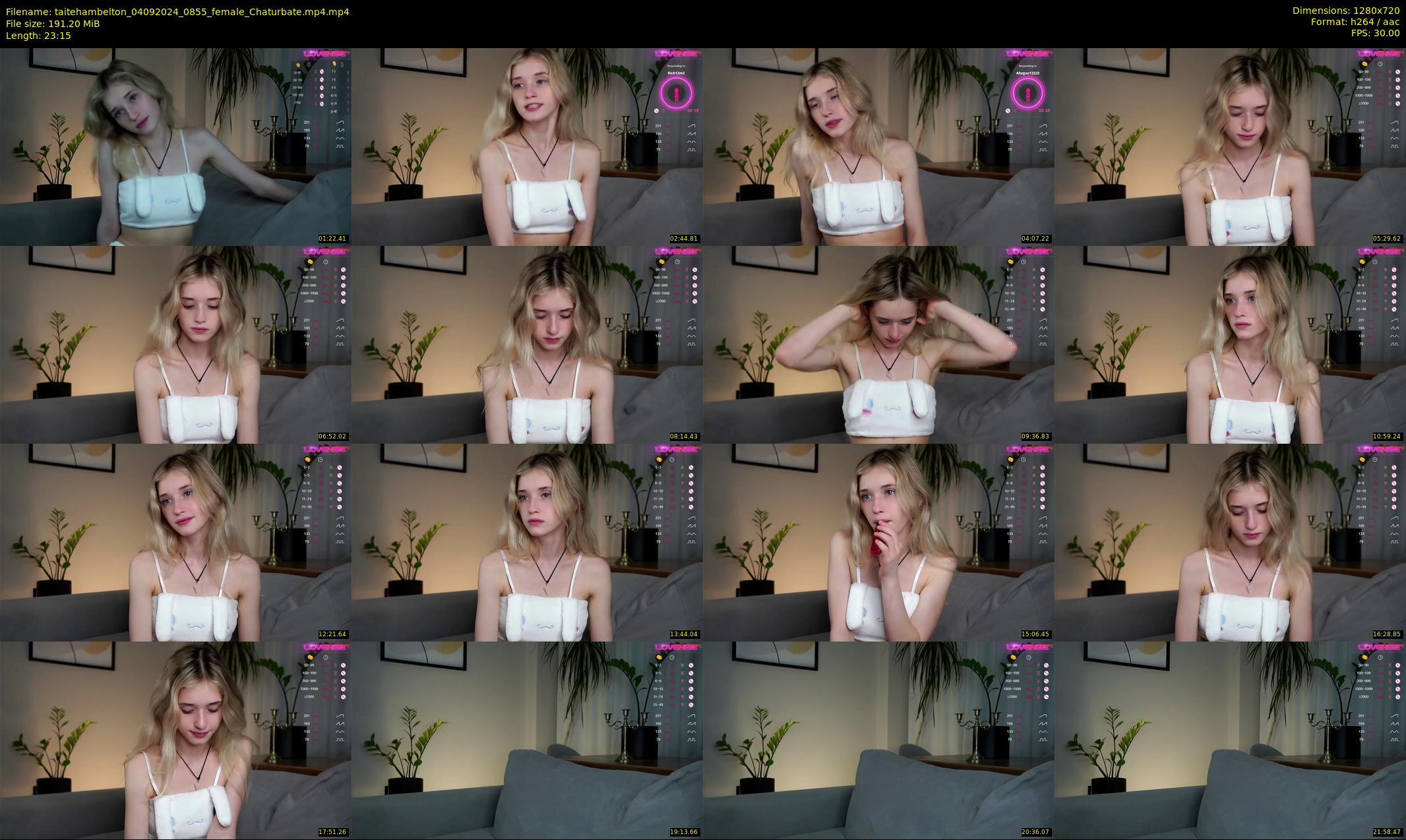 taitehambelton — 24 minute Chaturbate female cam show recording, 720p, Sep 4, 2024