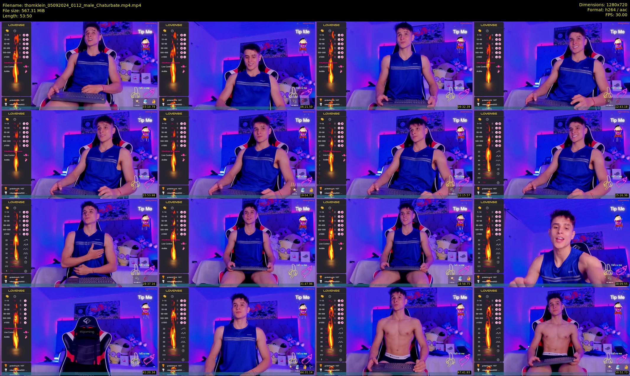 thomklein — 54 minute Chaturbate male cam show recording, 720p, Sep 5, 2024