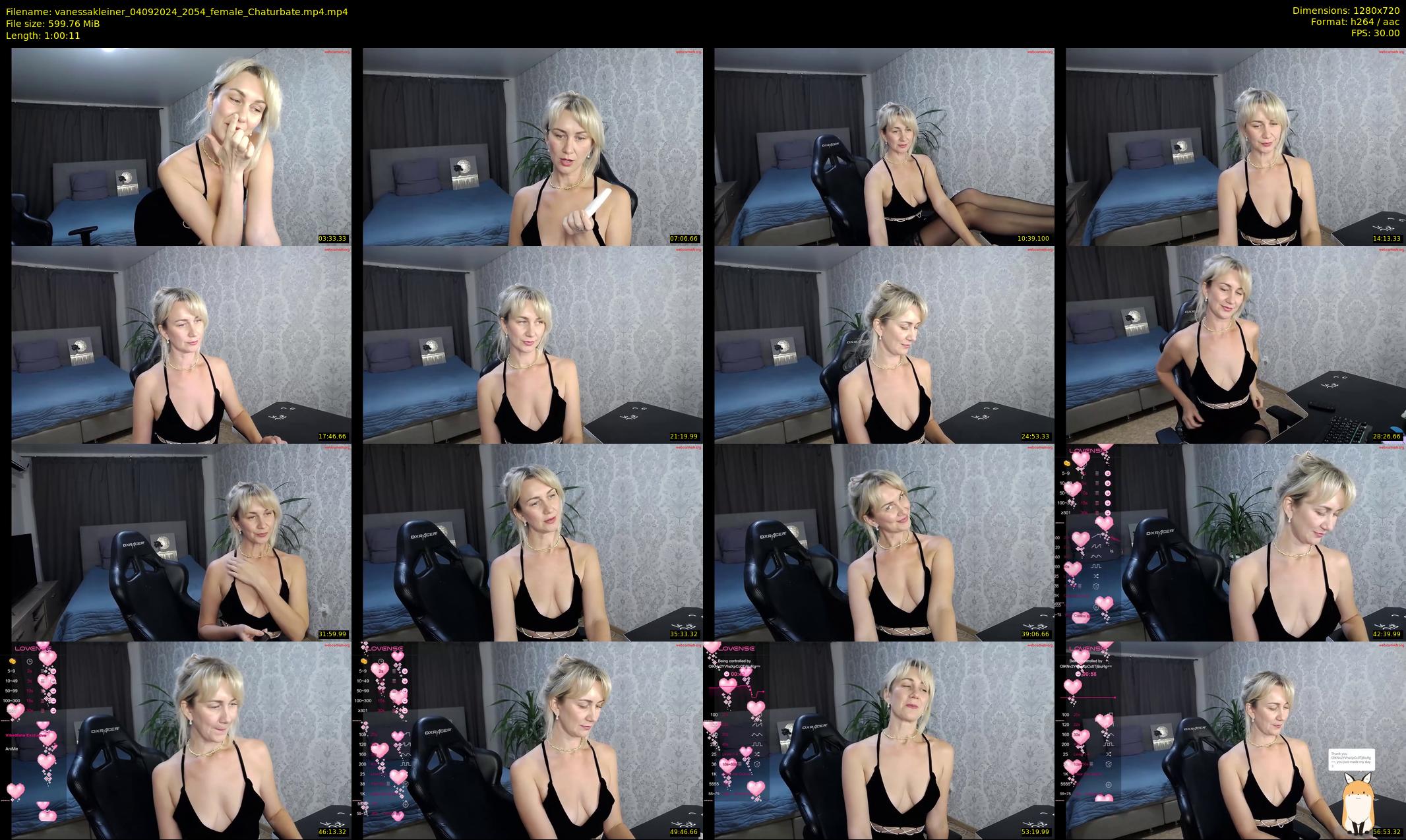 vanessakleiner — 61 minute Chaturbate female cam show recording, 720p, Sep 4, 2024