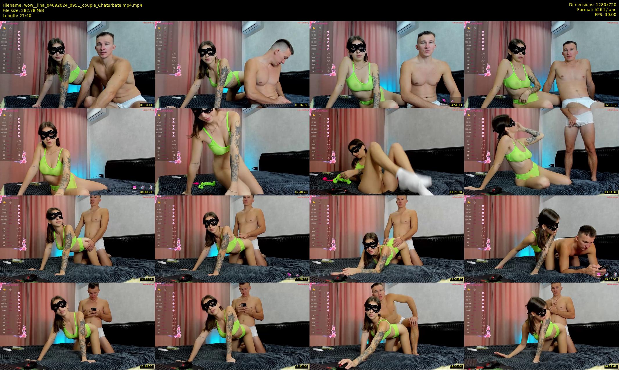 wow__lina — 28 minute Chaturbate couple cam show recording, 720p, Sep 4, 2024
