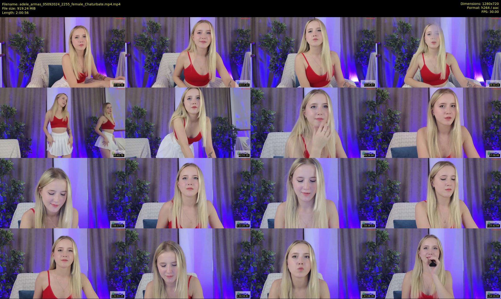 adele_armas — 121 minute Chaturbate female cam show recording, 720p, Sep 5, 2024