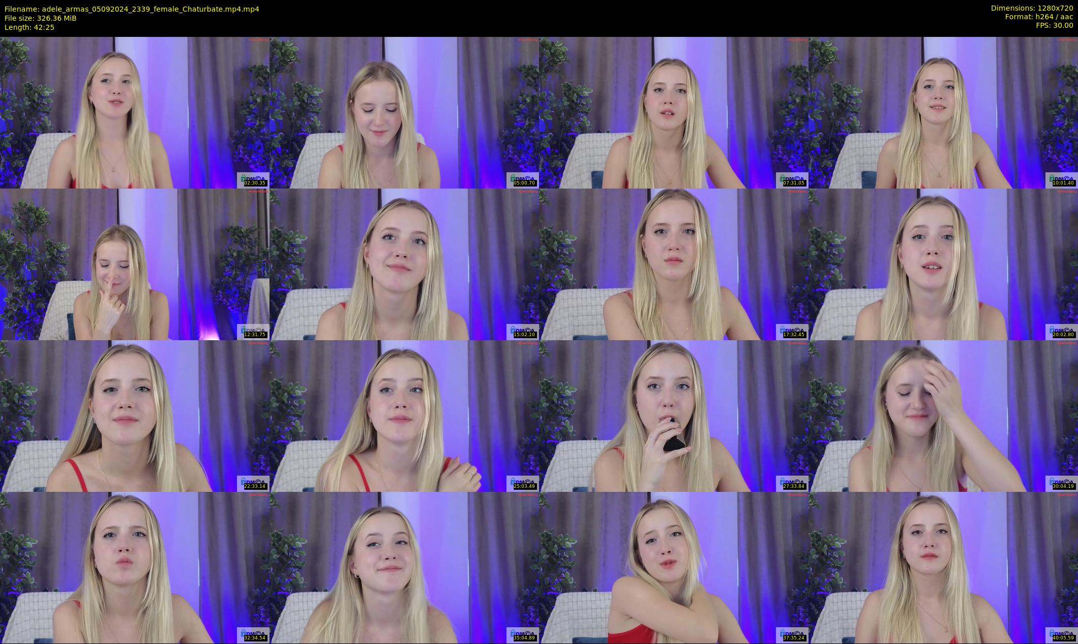 adele_armas — 43 minute Chaturbate female cam show recording, 720p, Sep 5, 2024