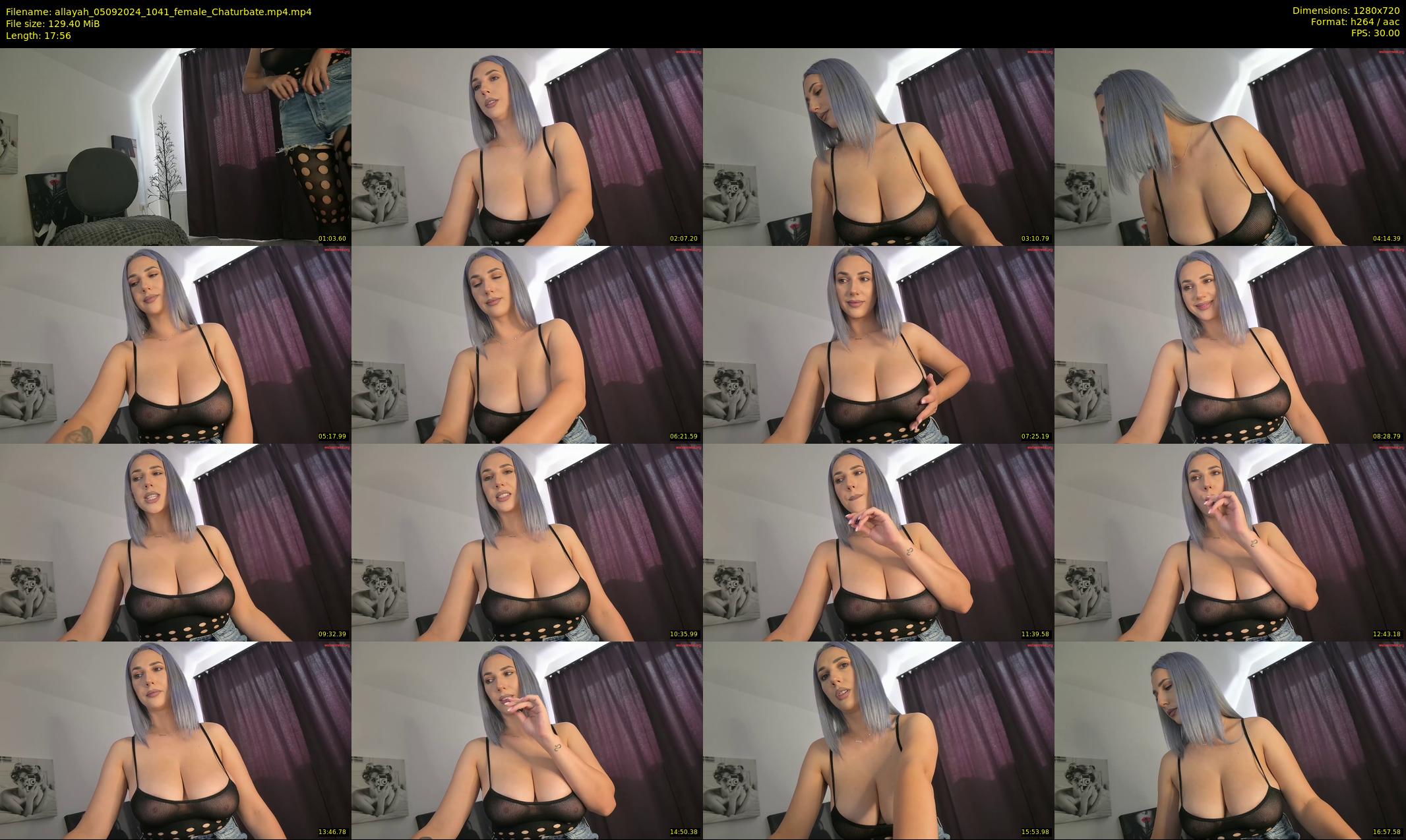 allayah — 18 minute Chaturbate female cam show recording, 720p, Sep 5, 2024