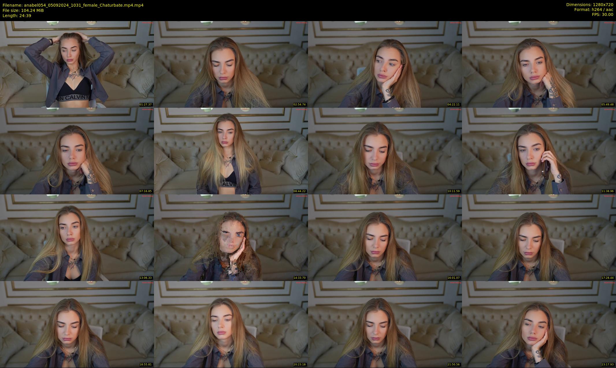 anabel054 — 25 minute Chaturbate female cam show recording, 720p, Sep 5, 2024