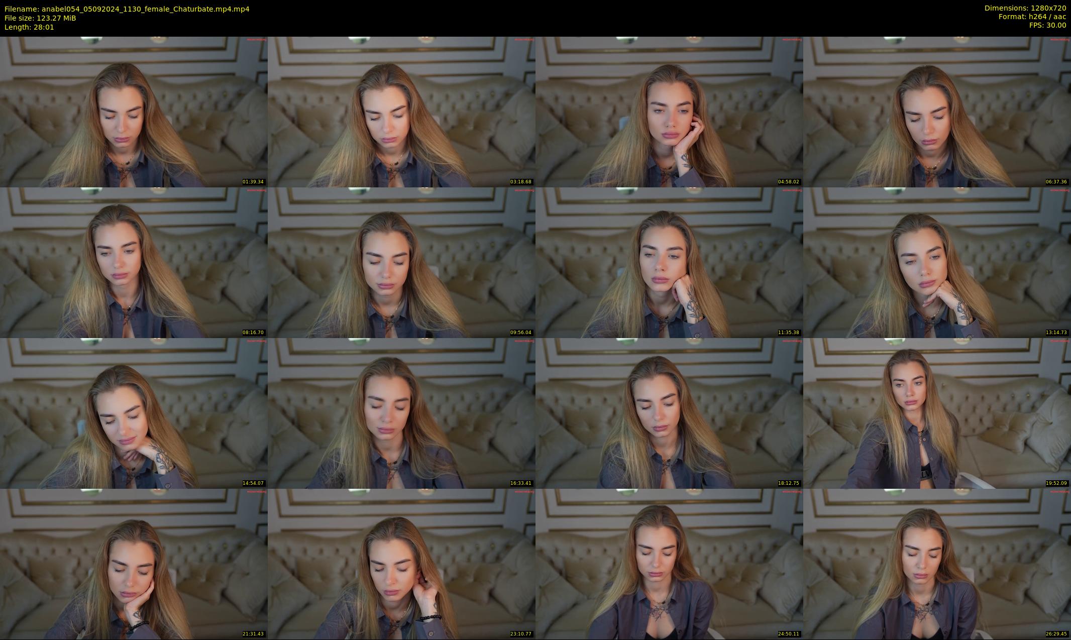 anabel054 — 29 minute Chaturbate female cam show recording, 720p, Sep 5, 2024