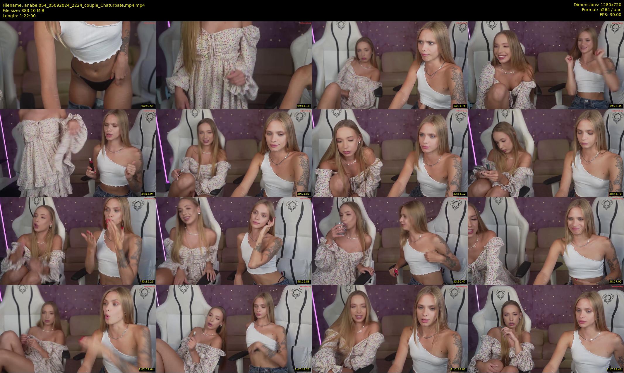 anabel054 — 82 minute Chaturbate female cam show recording, 720p, Sep 5, 2024