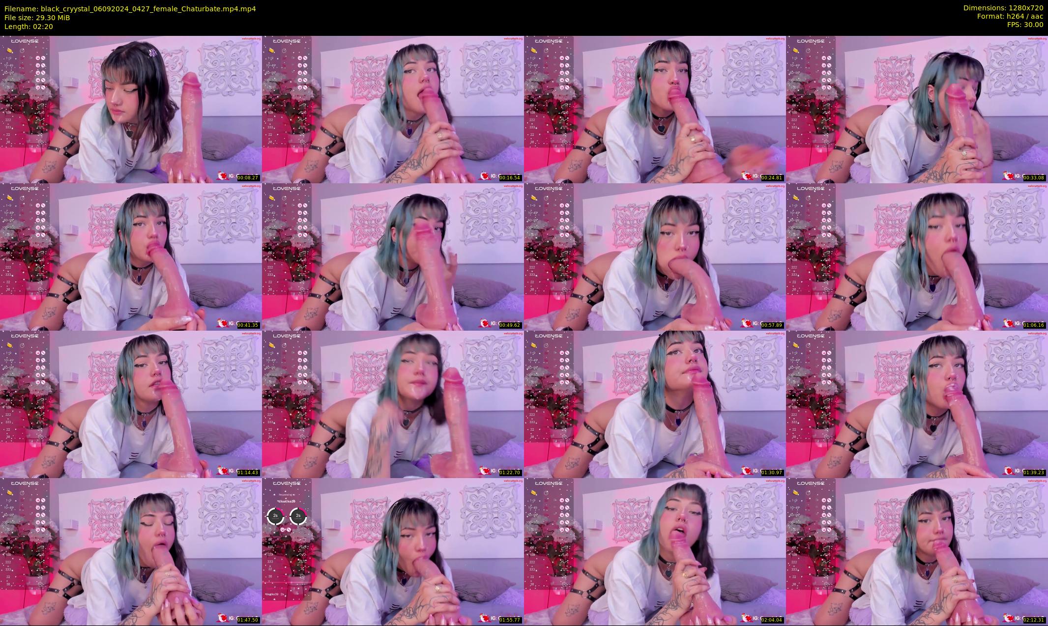 black_cryystal — 3 minute Chaturbate female cam show recording, 720p, Sep 6, 2024