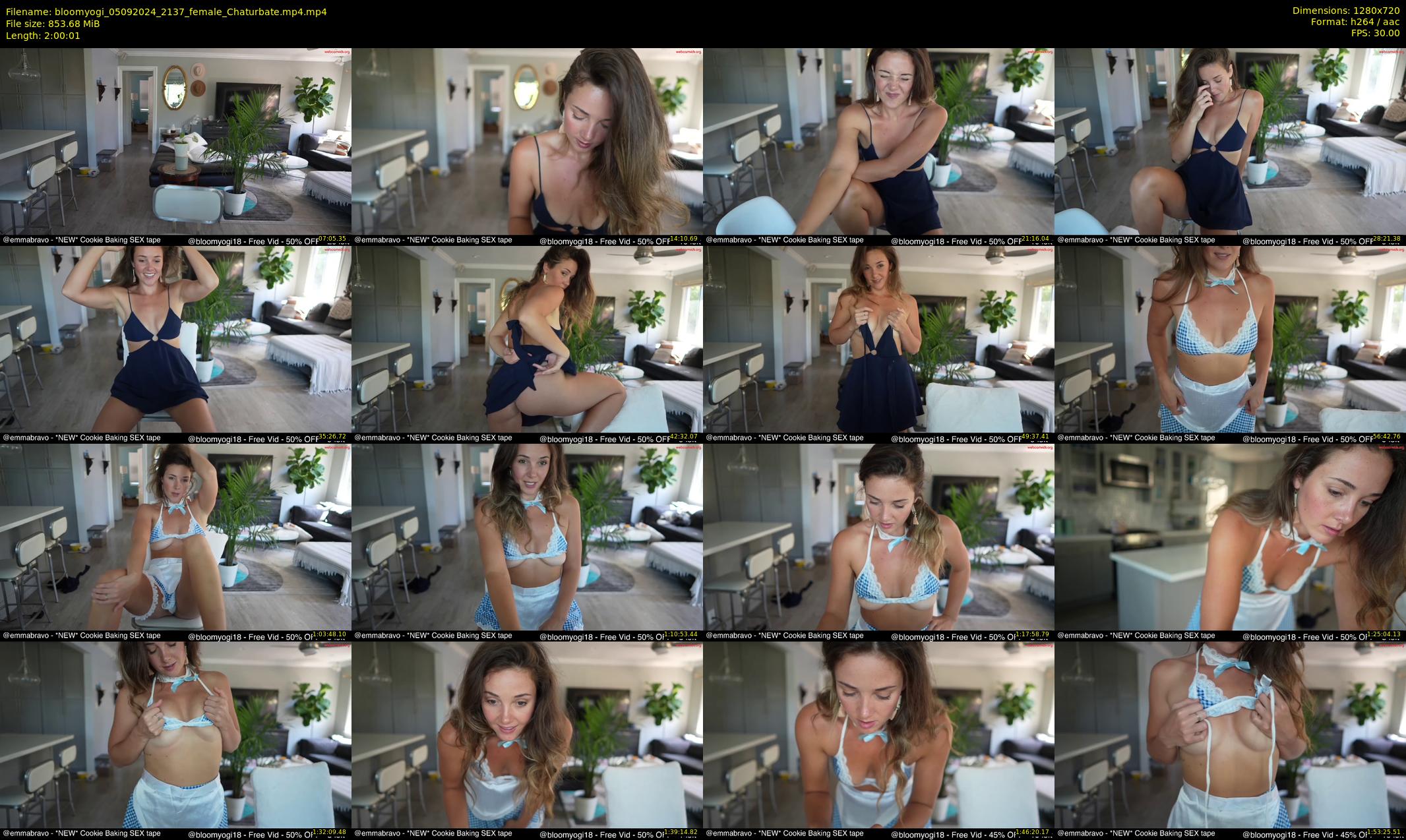 bloomyogi — 121 minute Chaturbate female cam show recording, 720p, Sep 5, 2024