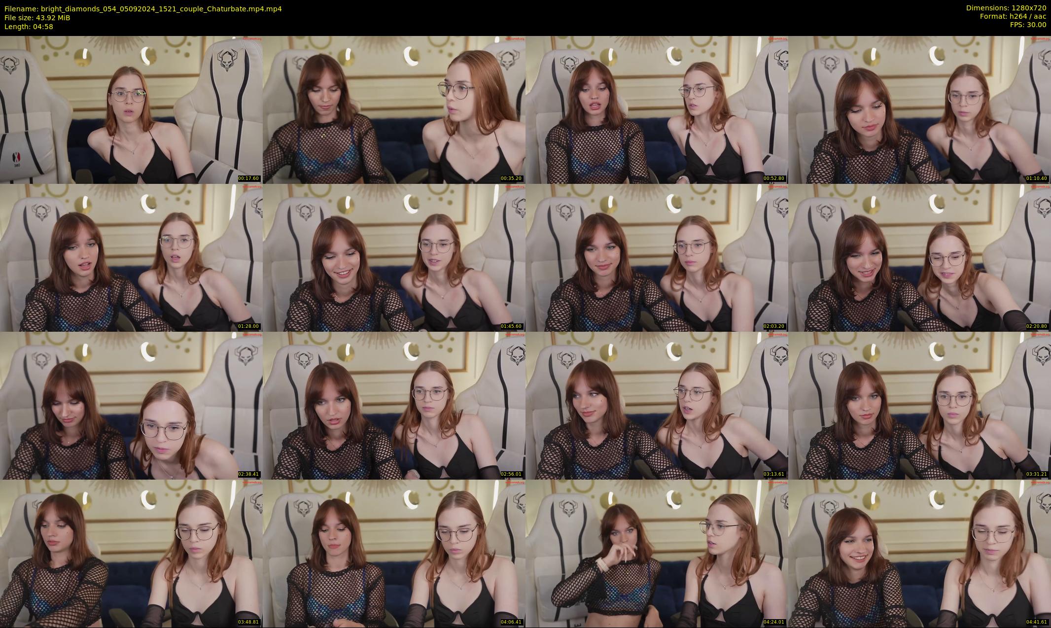bright_diamonds_054 — 5 minute Chaturbate couple cam show recording, 720p, Sep 5, 2024
