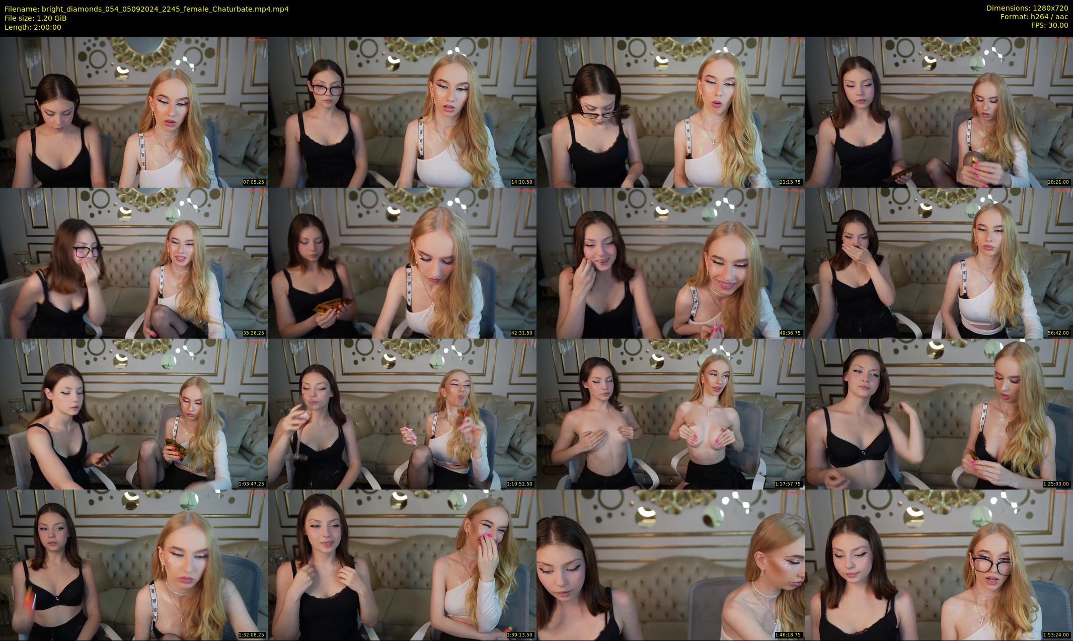bright_diamonds_054 — 120 minute Chaturbate couple cam show recording, 720p, Sep 5, 2024