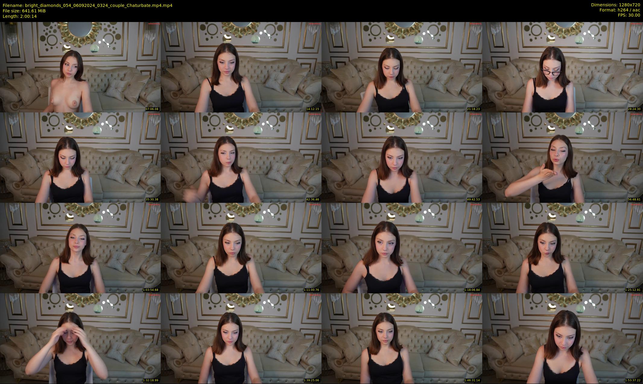 bright_diamonds_054 — 121 minute Chaturbate couple cam show recording, 720p, Sep 6, 2024
