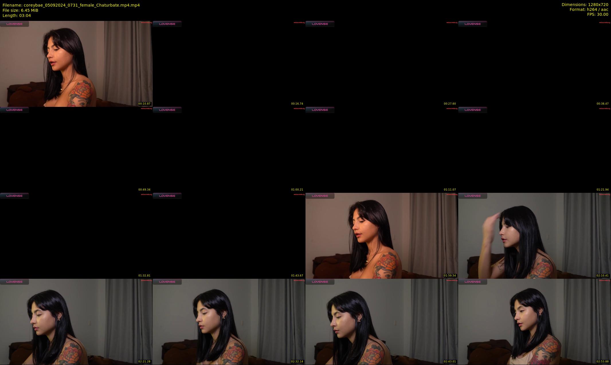 coreybae — 4 minute Chaturbate female cam show recording, 720p, Sep 5, 2024