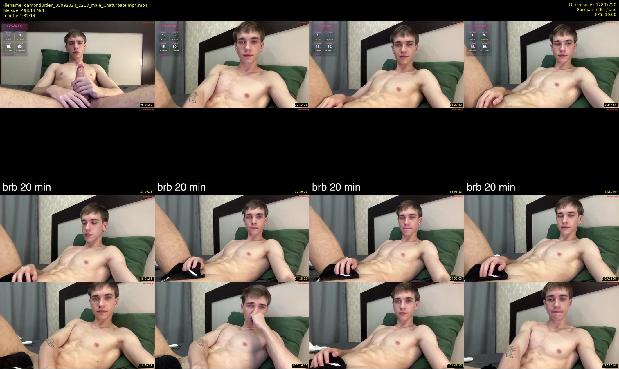 damondurden — 93 minute Chaturbate male cam show recording, 720p, Sep 5, 2024