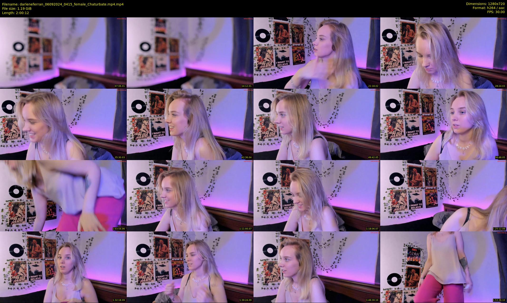 darleneferran — 121 minute Chaturbate female cam show recording, 720p, Sep 6, 2024