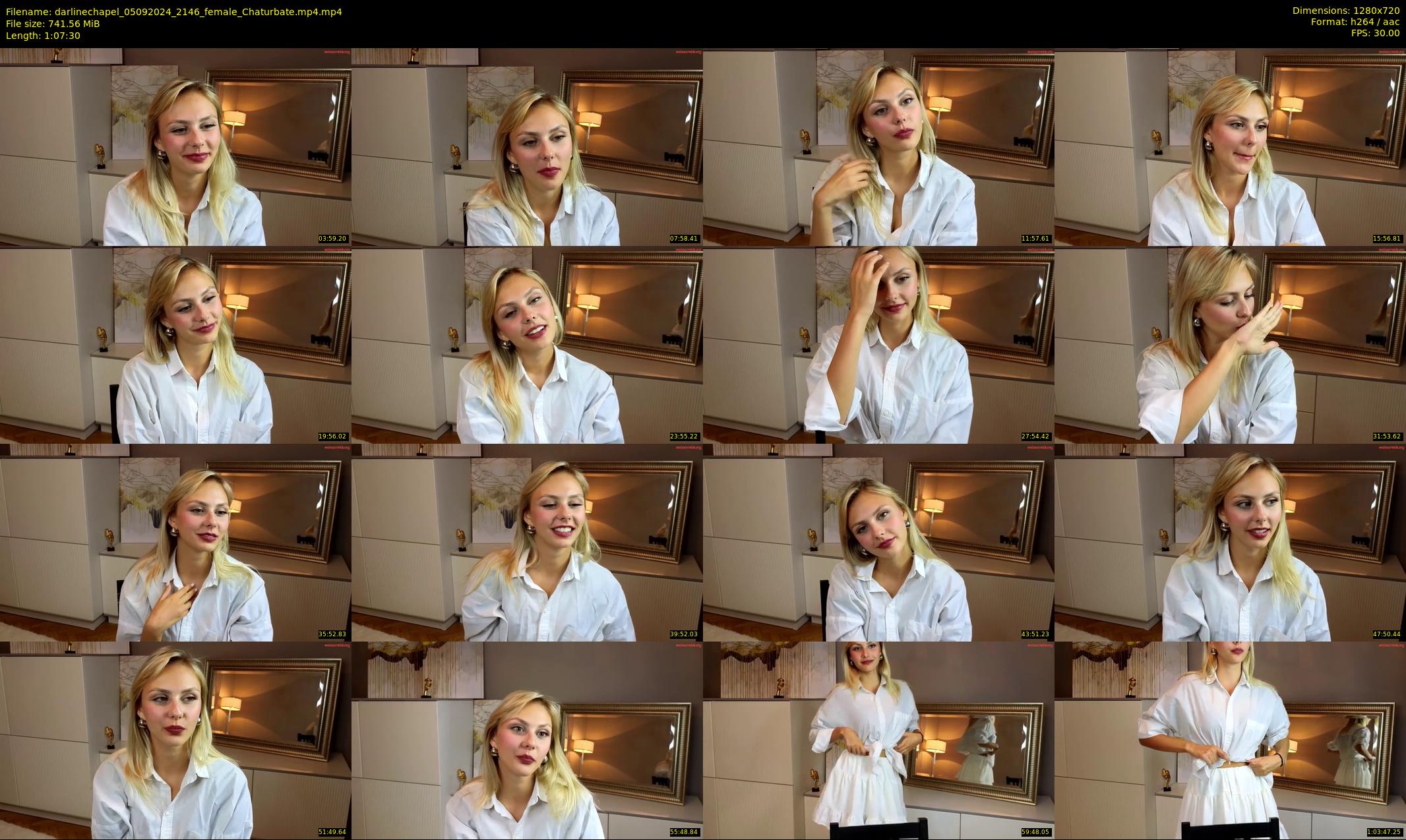 darlinechapel — 68 minute Chaturbate female cam show recording, 720p, Sep 5, 2024