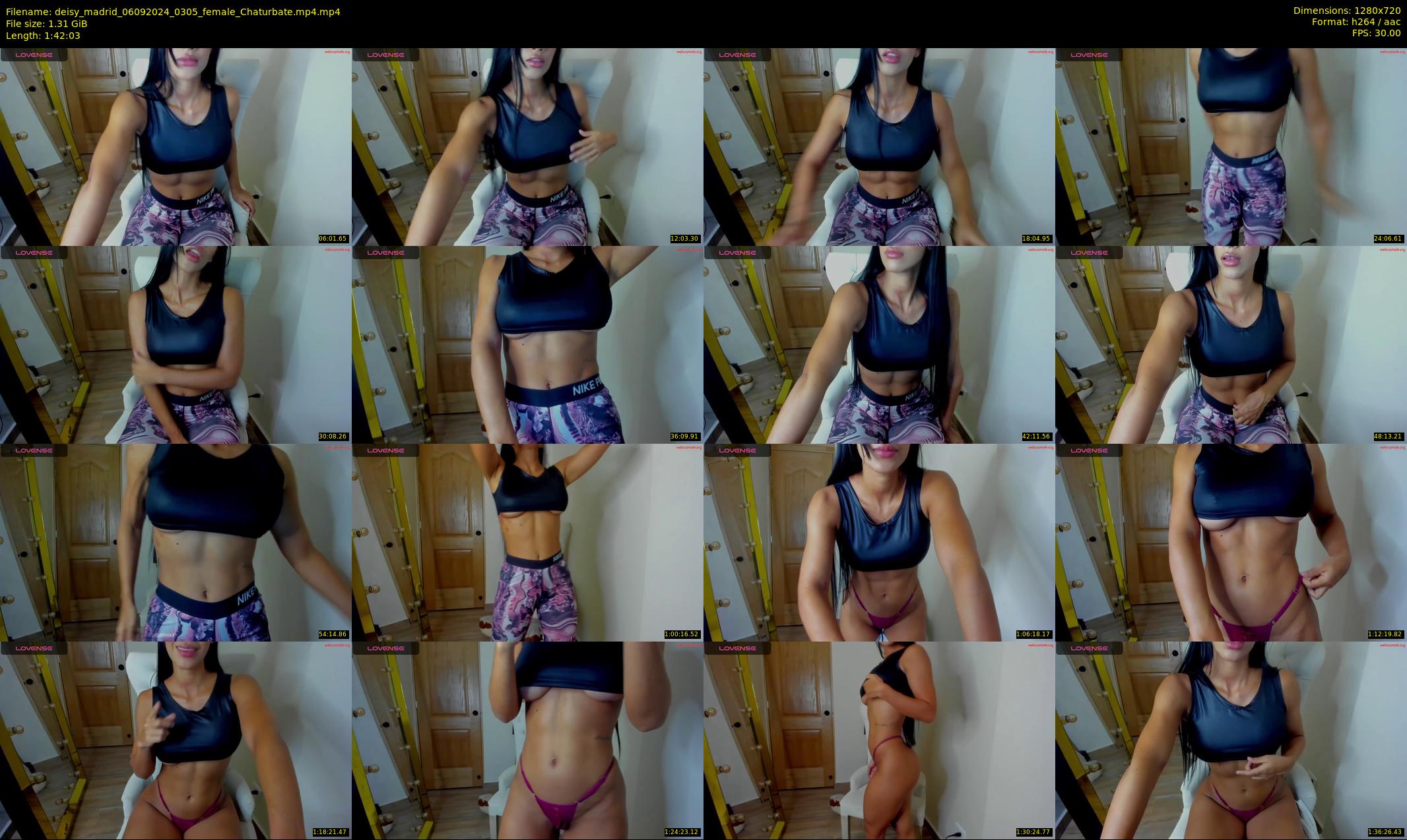deisy_madrid — 103 minute Chaturbate female cam show recording, 720p, Sep 6, 2024