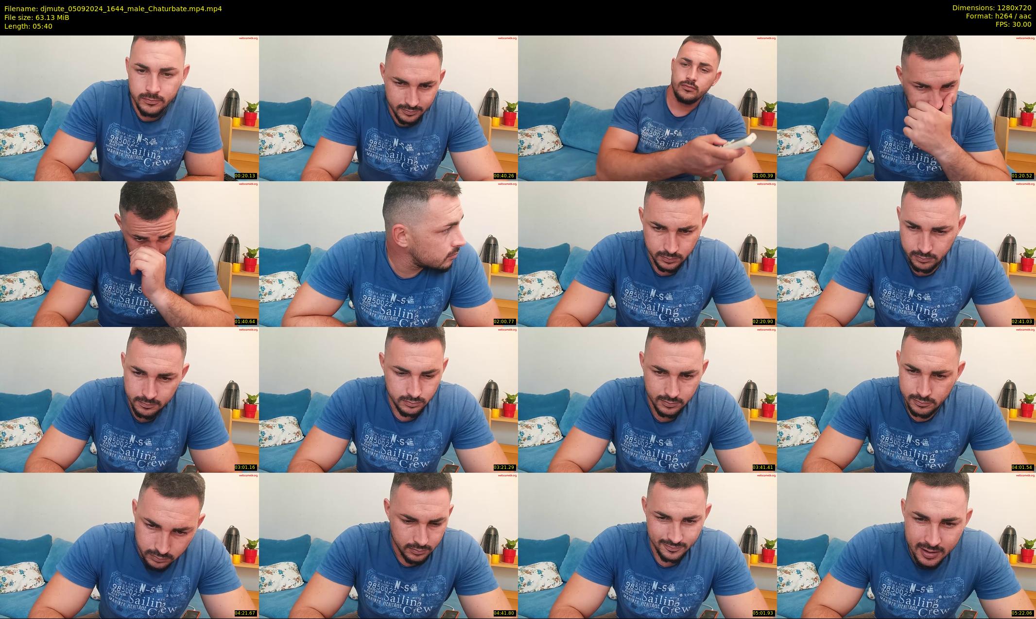 djmute — 6 minute Chaturbate male cam show recording, 720p, Sep 5, 2024