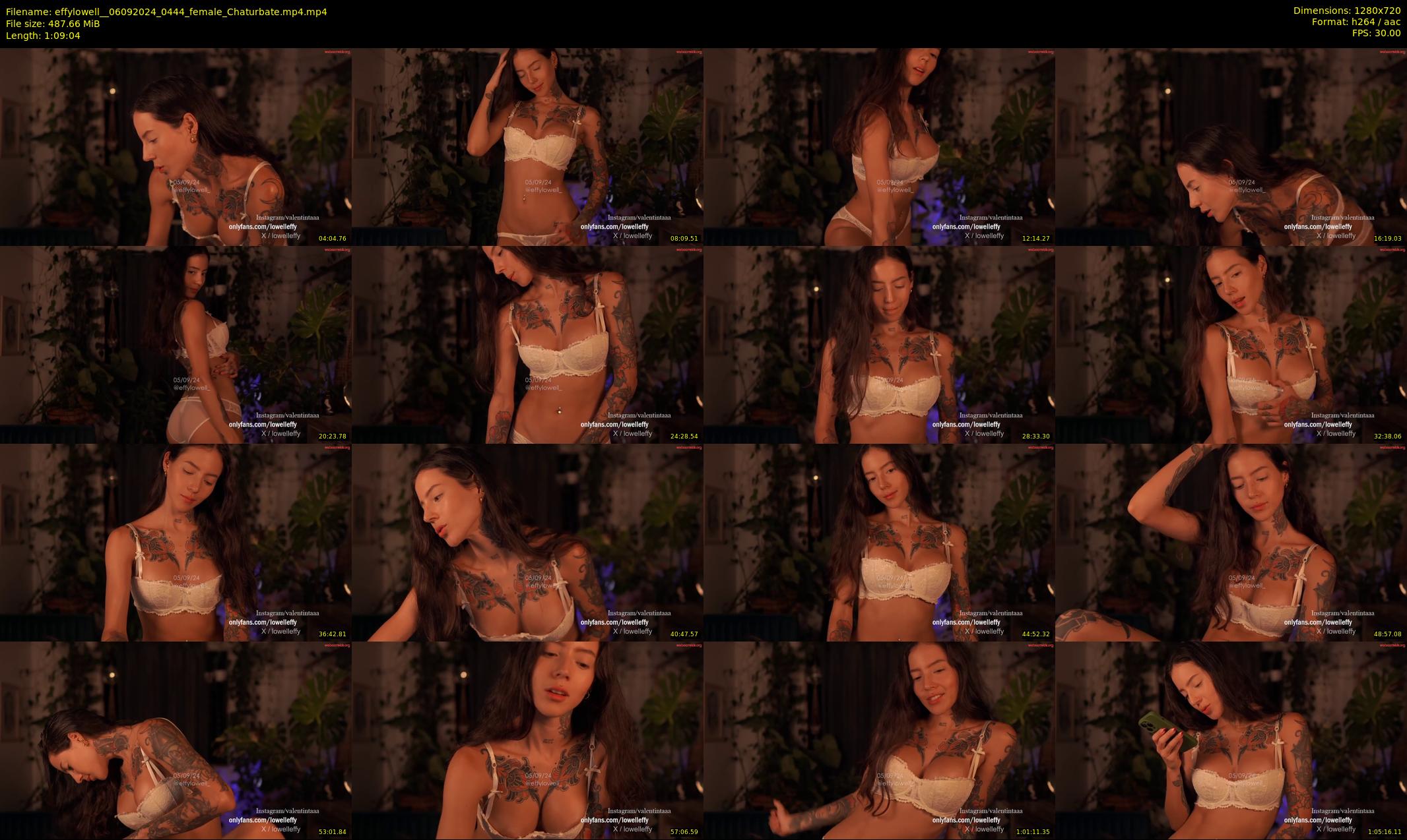 effylowell_ — 70 minute Chaturbate female cam show recording, 720p, Sep 6, 2024
