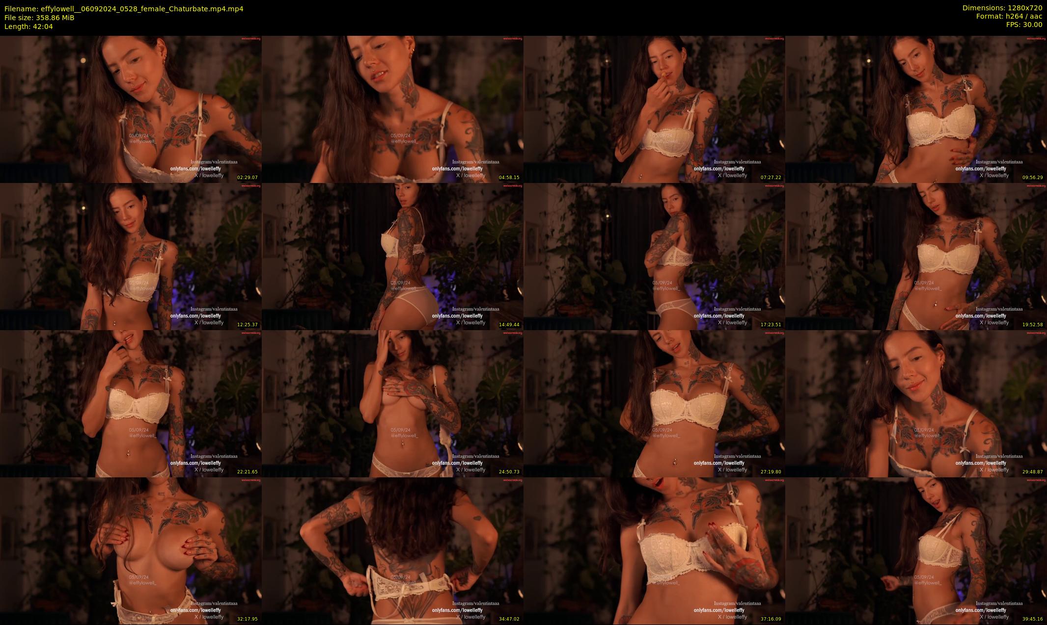 effylowell_ — 43 minute Chaturbate female cam show recording, 720p, Sep 6, 2024