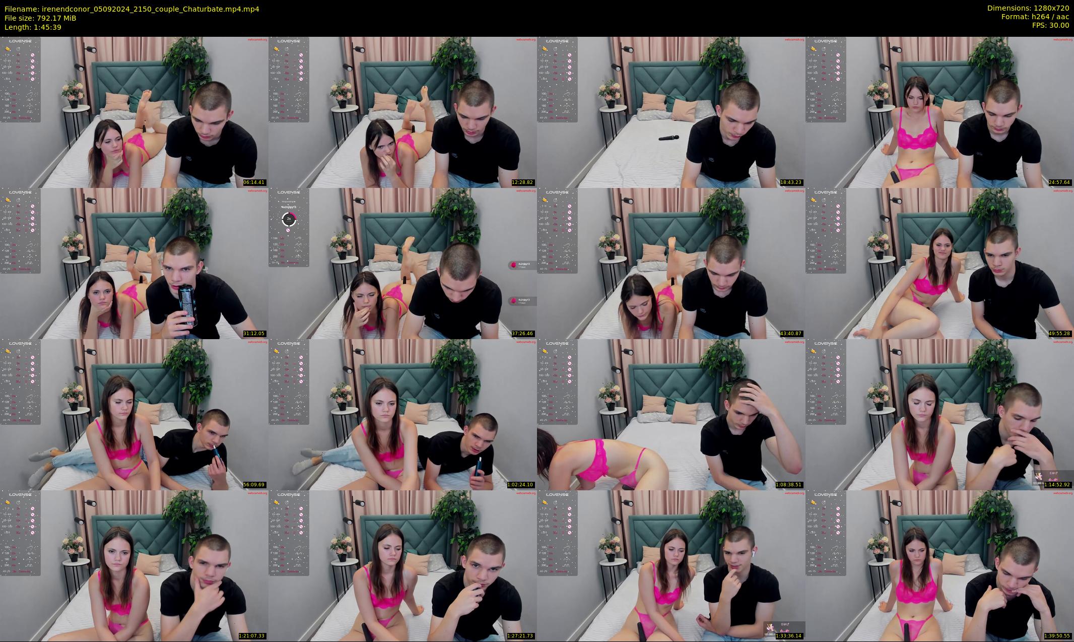 irenendconor — 106 minute Chaturbate couple cam show recording, 720p, Sep 5, 2024