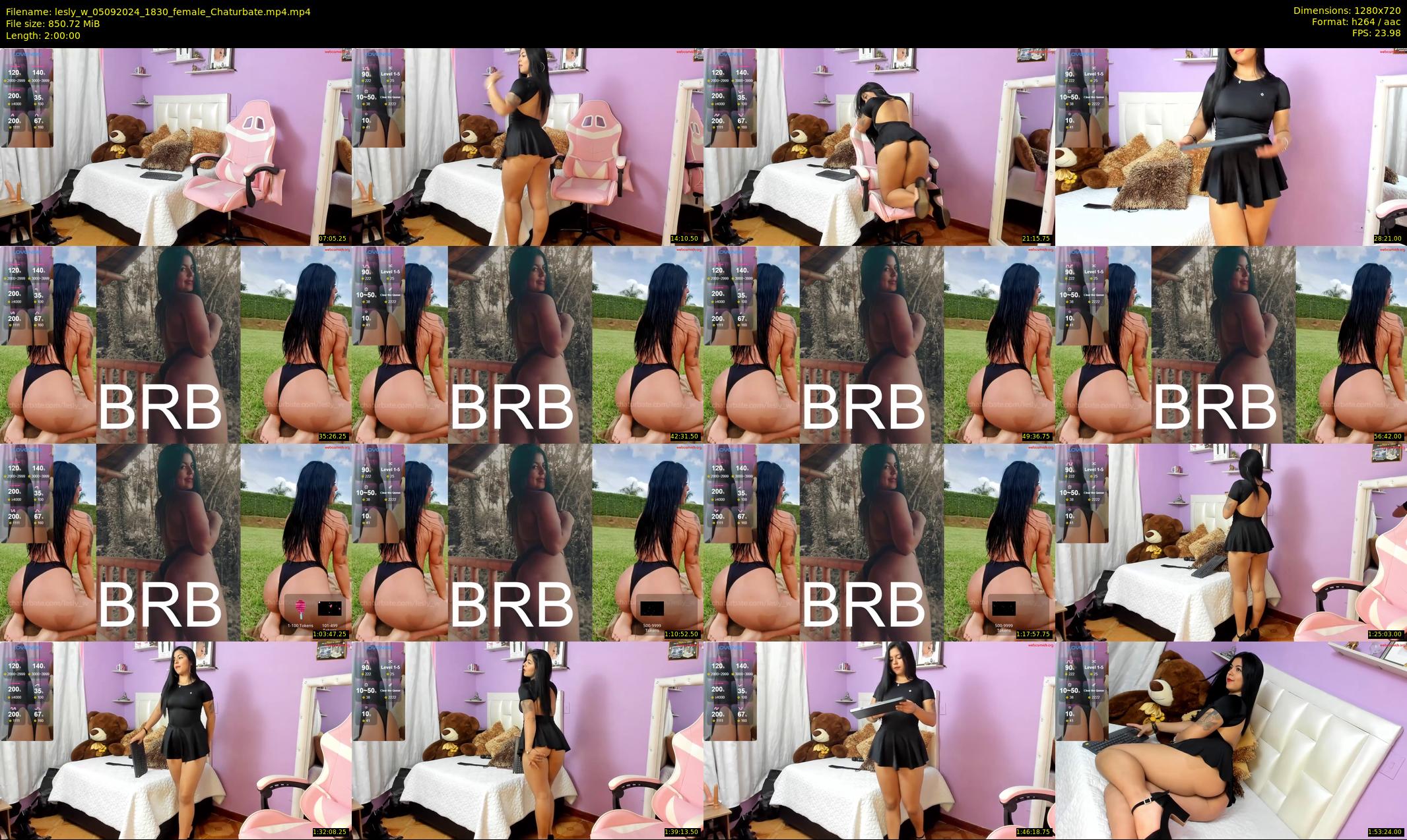 lesly_w — 120 minute Chaturbate female cam show recording, 720p, Sep 5, 2024