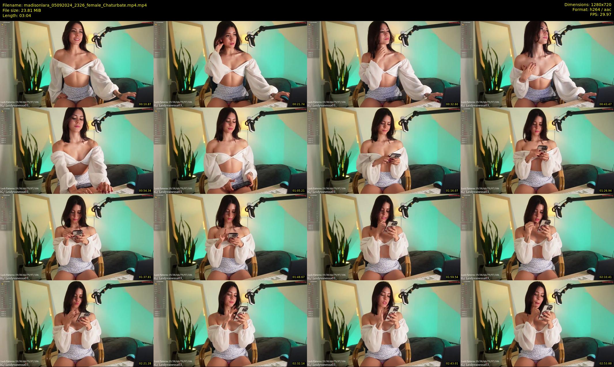 madisonlara — 4 minute Chaturbate female cam show recording, 720p, Sep 5, 2024