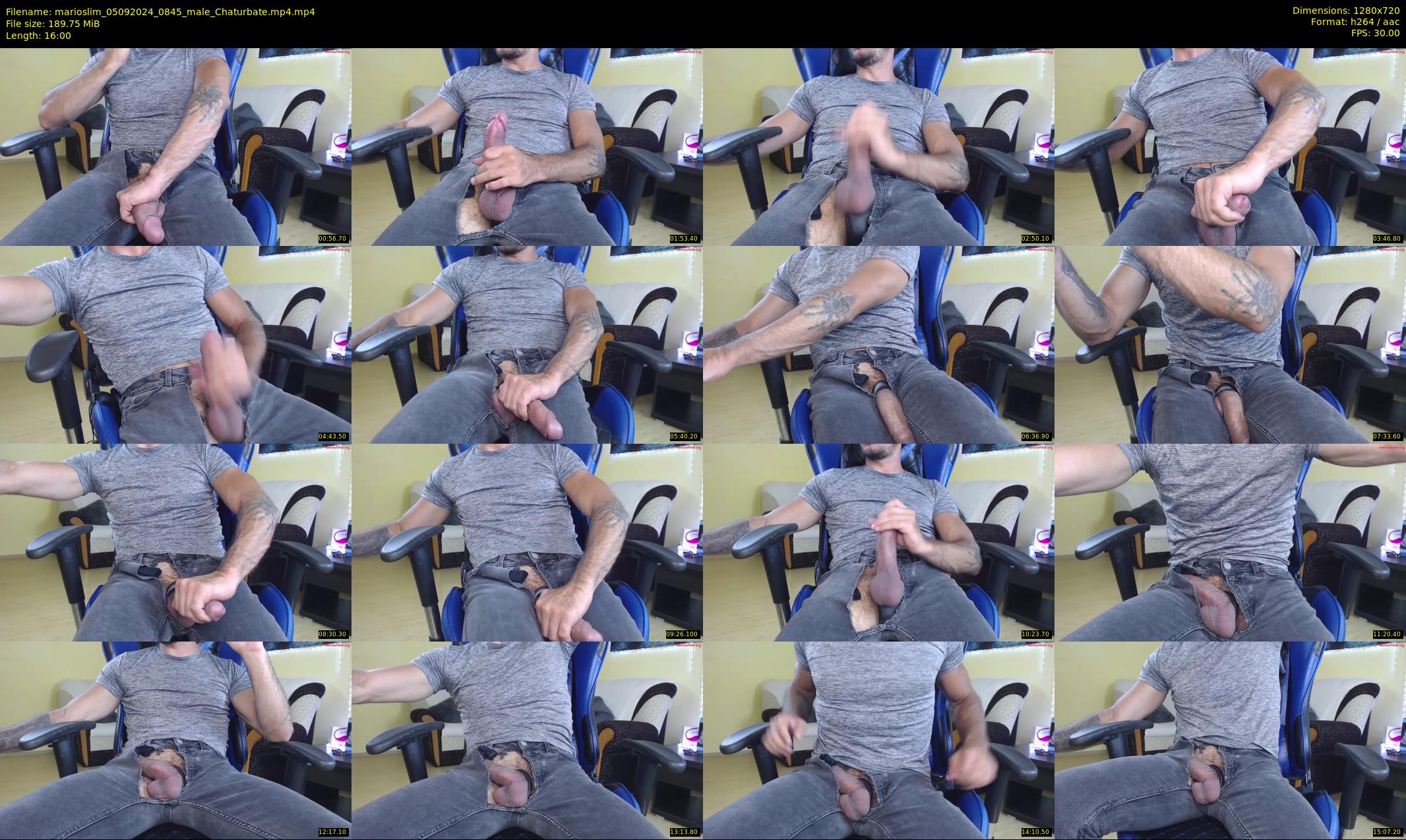 marioslim — 16 minute Chaturbate male cam show recording, 720p, Sep 5, 2024