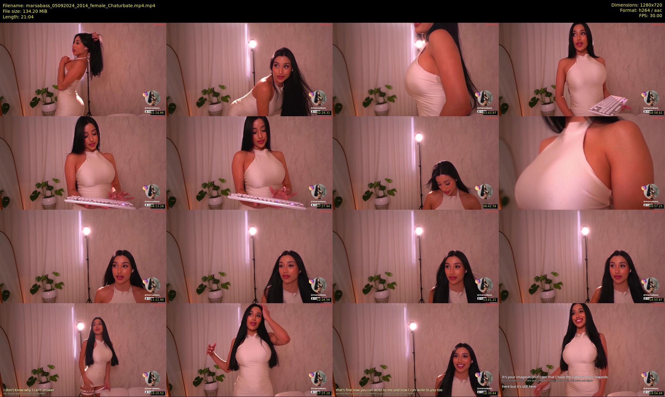 marsabass — 22 minute Chaturbate female cam show recording, 720p, Sep 5, 2024