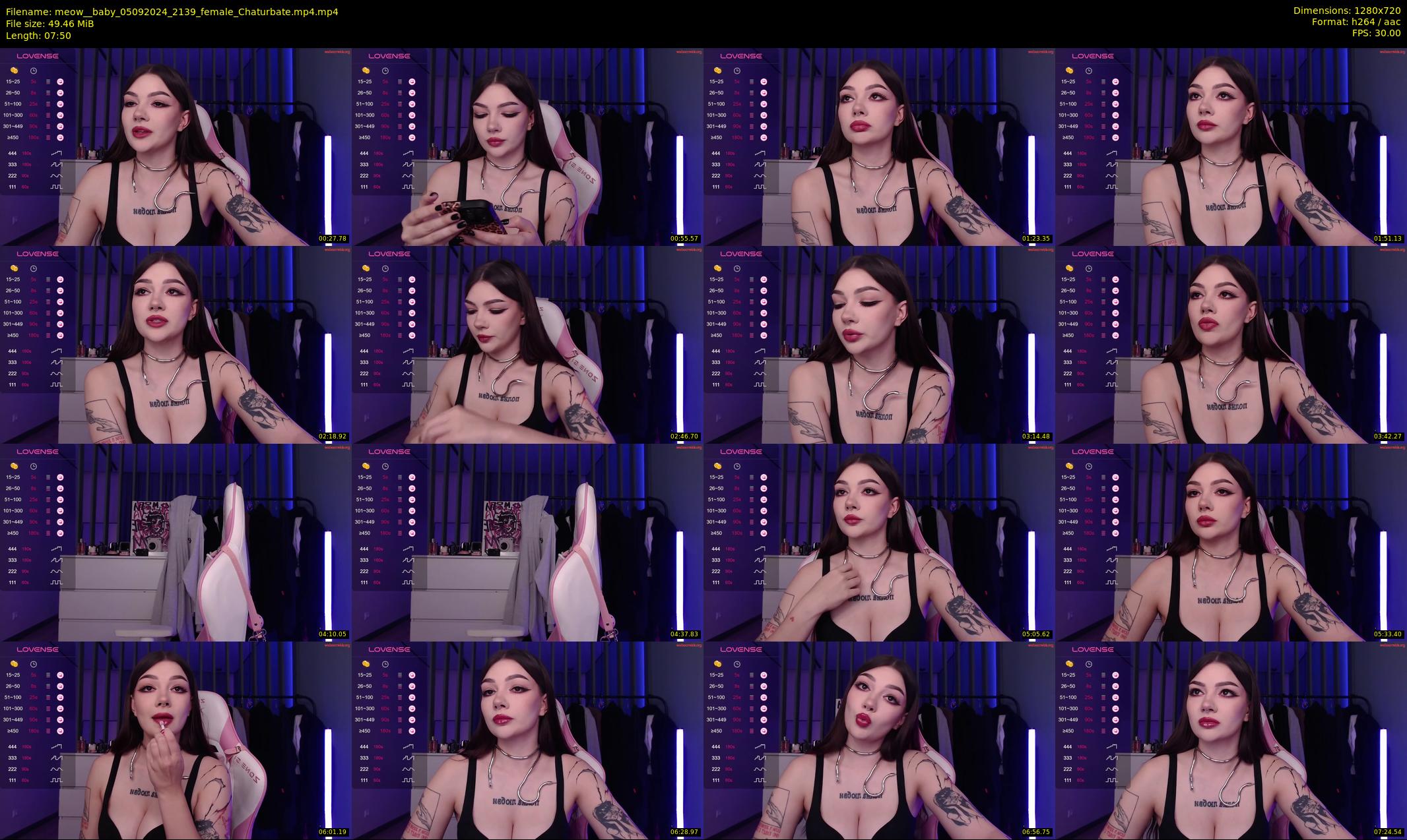 meow__baby — 8 minute Chaturbate female cam show recording, 720p, Sep 5, 2024