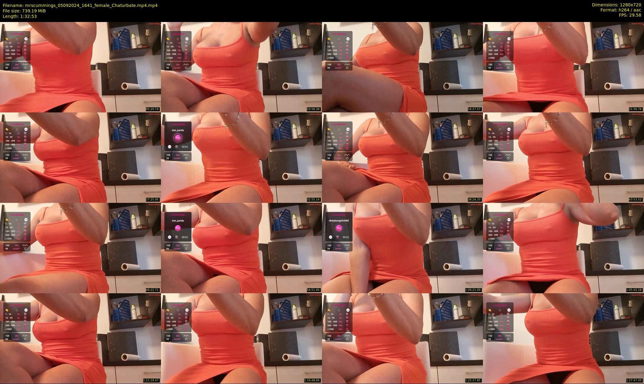 mrscummings — 93 minute Chaturbate female cam show recording, 720p, Sep 5, 2024