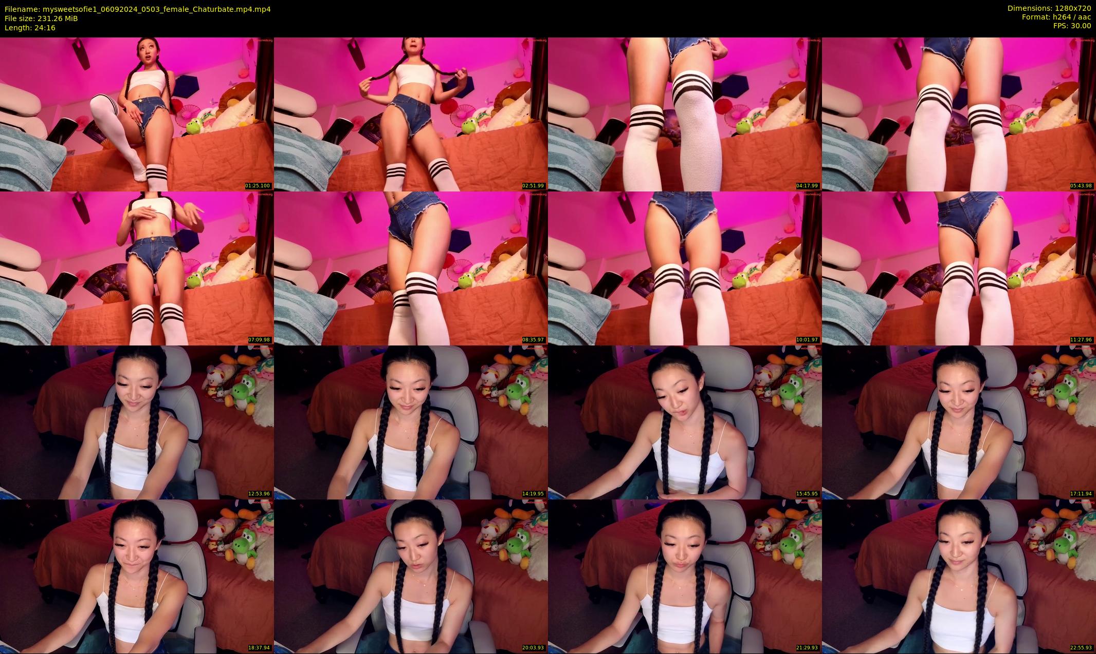 mysweetsofie1 — 25 minute Chaturbate female cam show recording, 720p, Sep 6, 2024