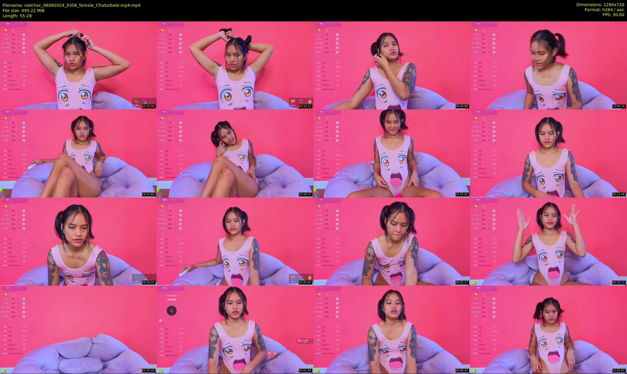 natchac — 56 minute Chaturbate female cam show recording, 720p, Sep 6, 2024