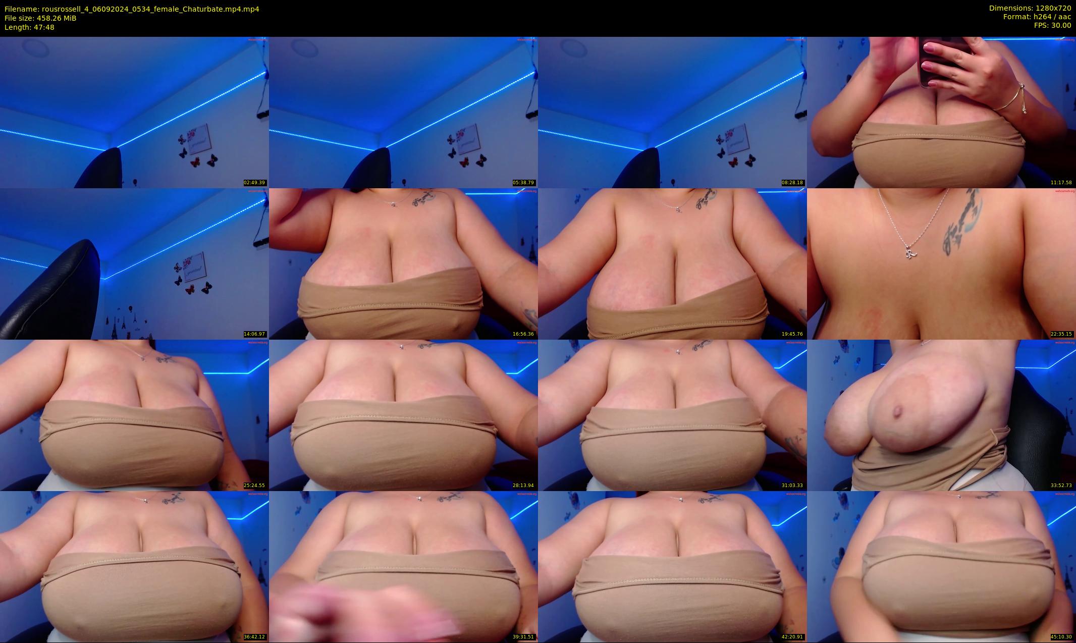 rousrossell_4 — 48 minute Chaturbate female cam show recording, 720p, Sep 6, 2024