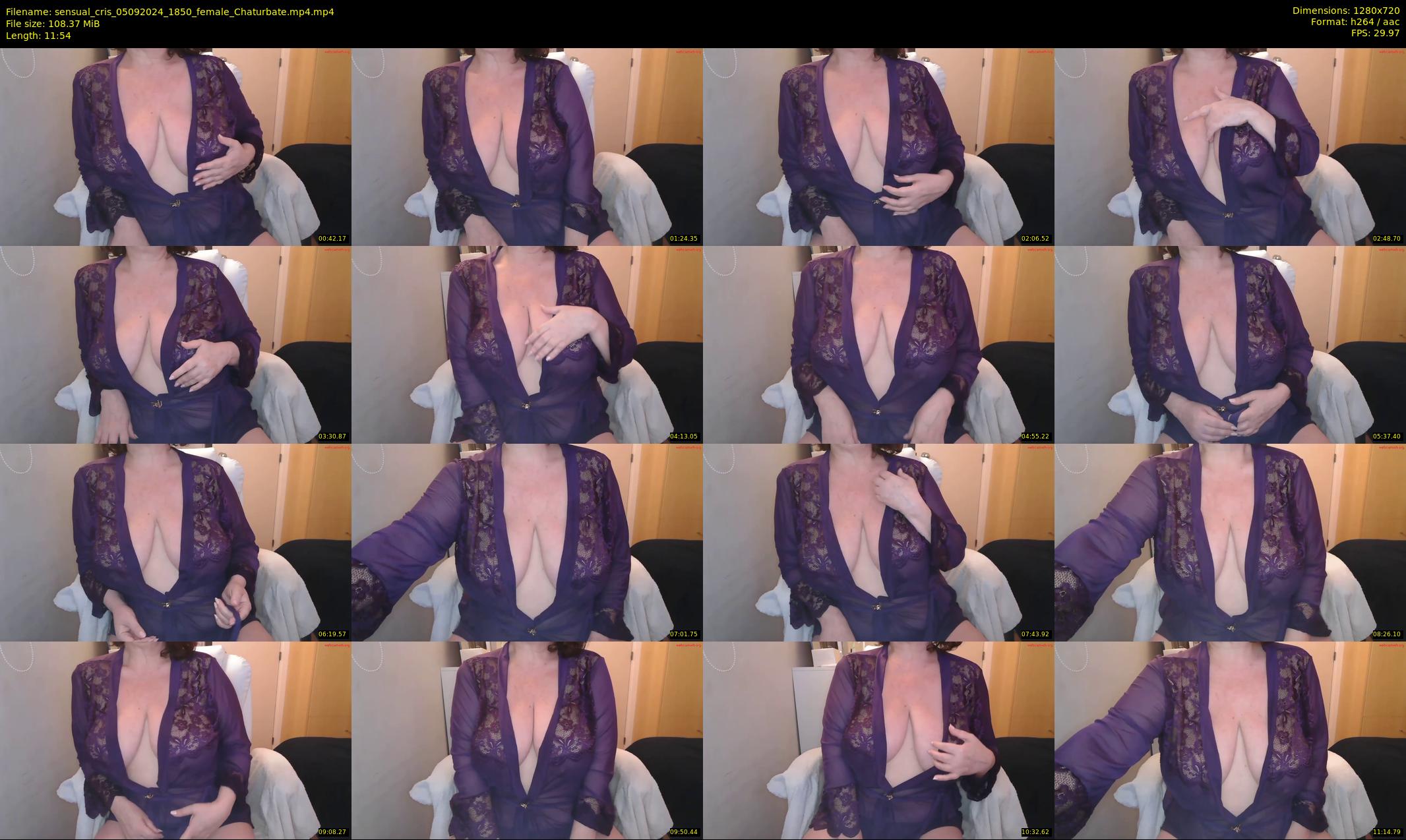 sensual_cris — 12 minute Chaturbate female cam show recording, 720p, Sep 5, 2024