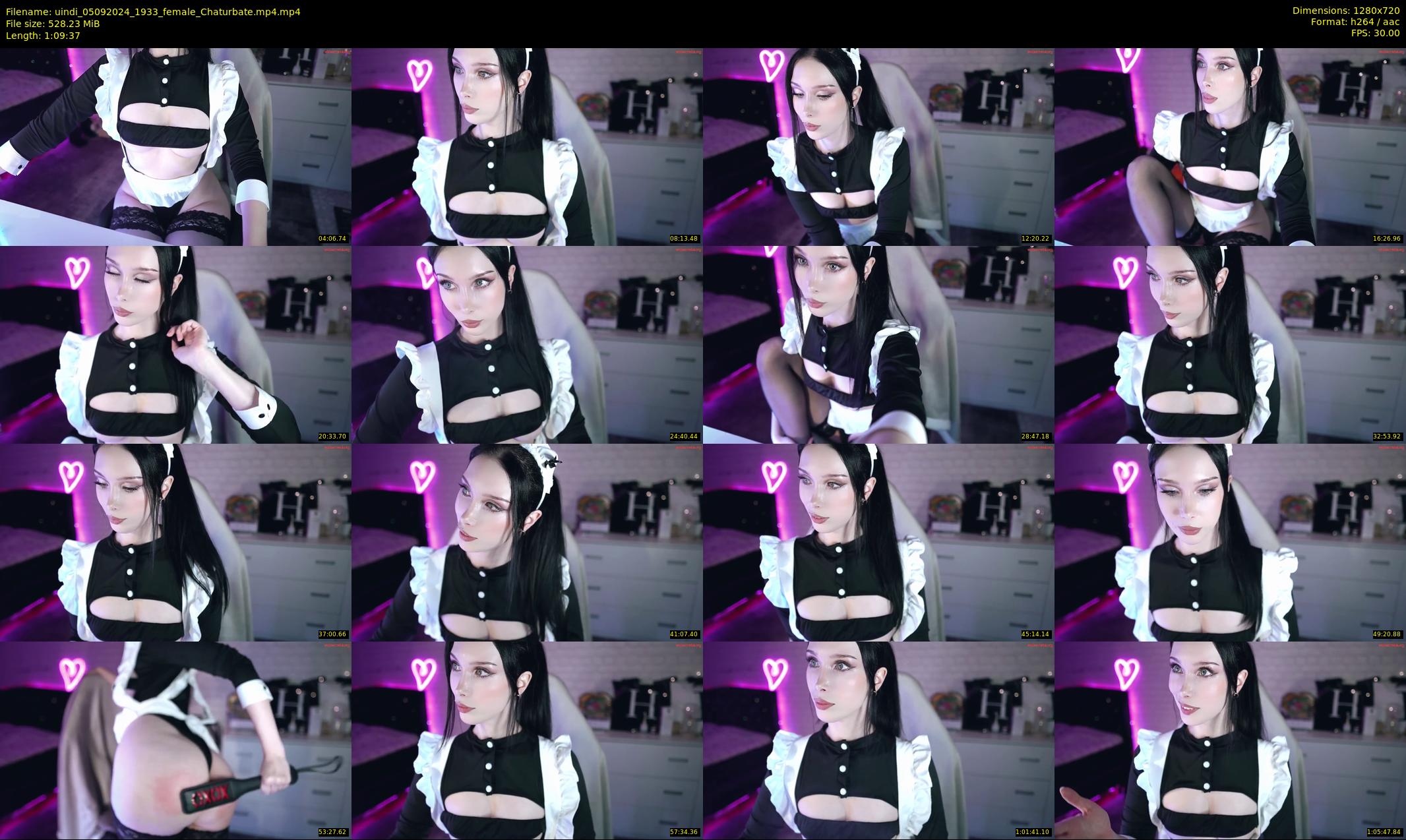 uindi — 70 minute Chaturbate female cam show recording, 720p, Sep 5, 2024