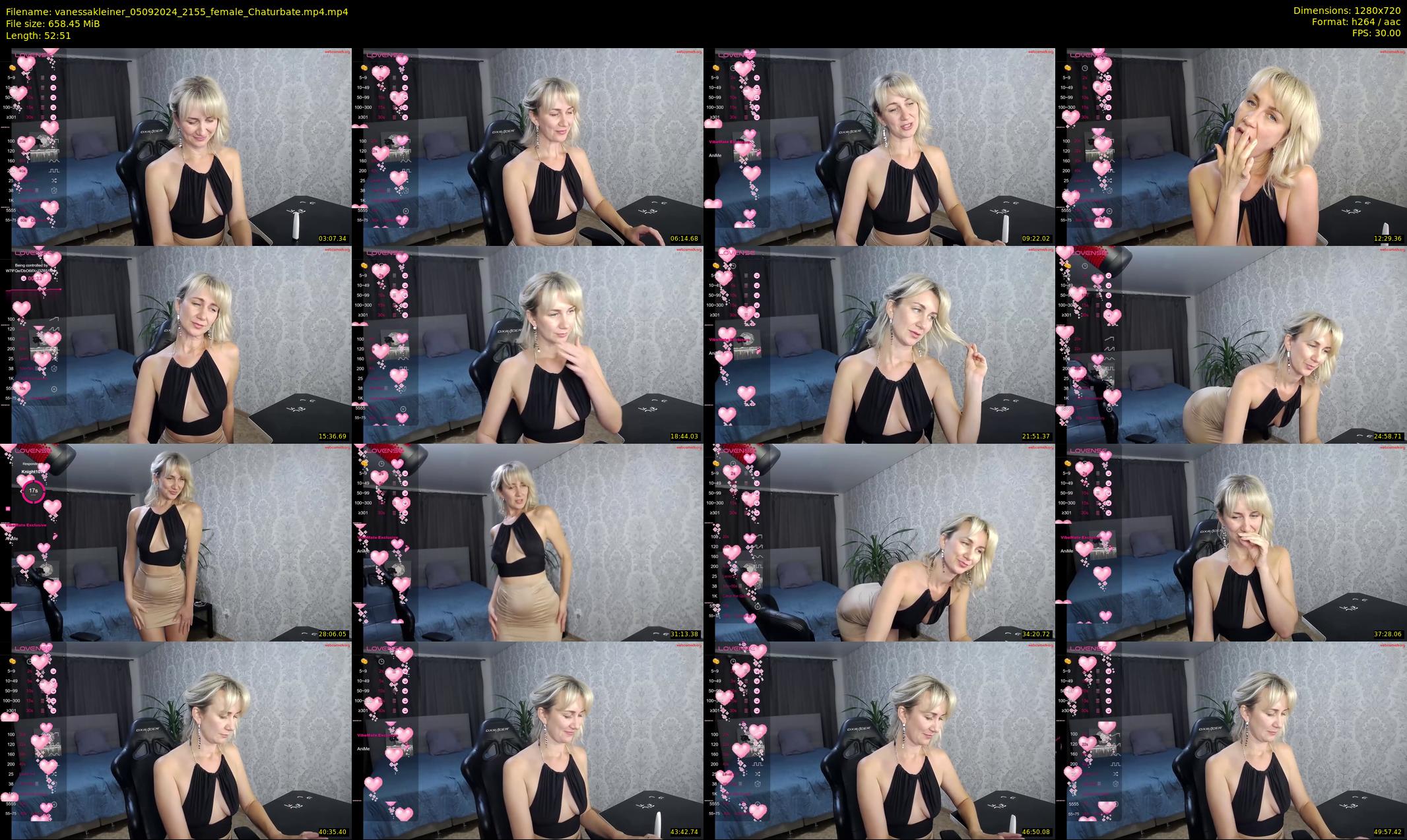 vanessakleiner — 53 minute Chaturbate female cam show recording, 720p, Sep 5, 2024