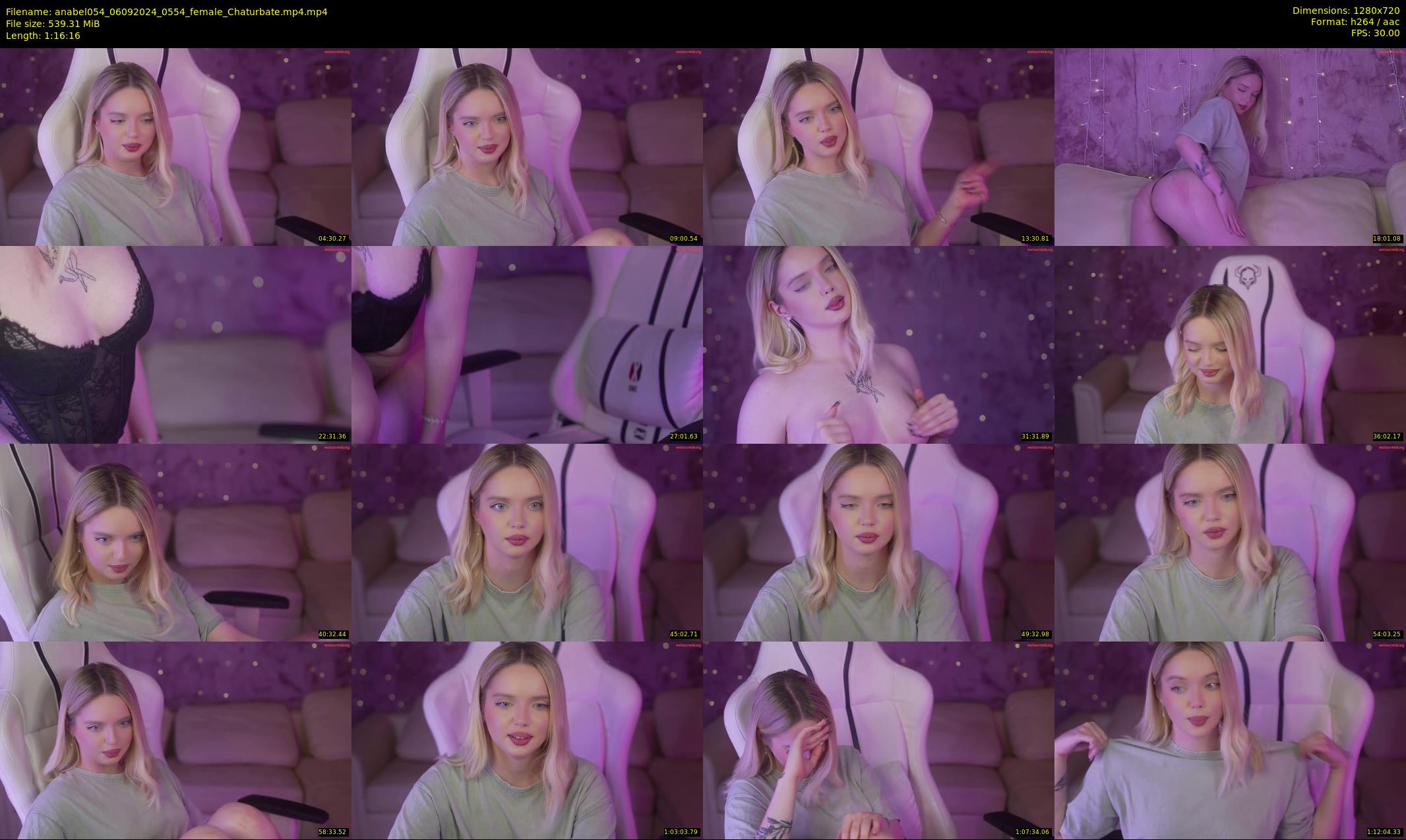 anabel054 — 77 minute Chaturbate female cam show recording, 720p, Sep 6, 2024
