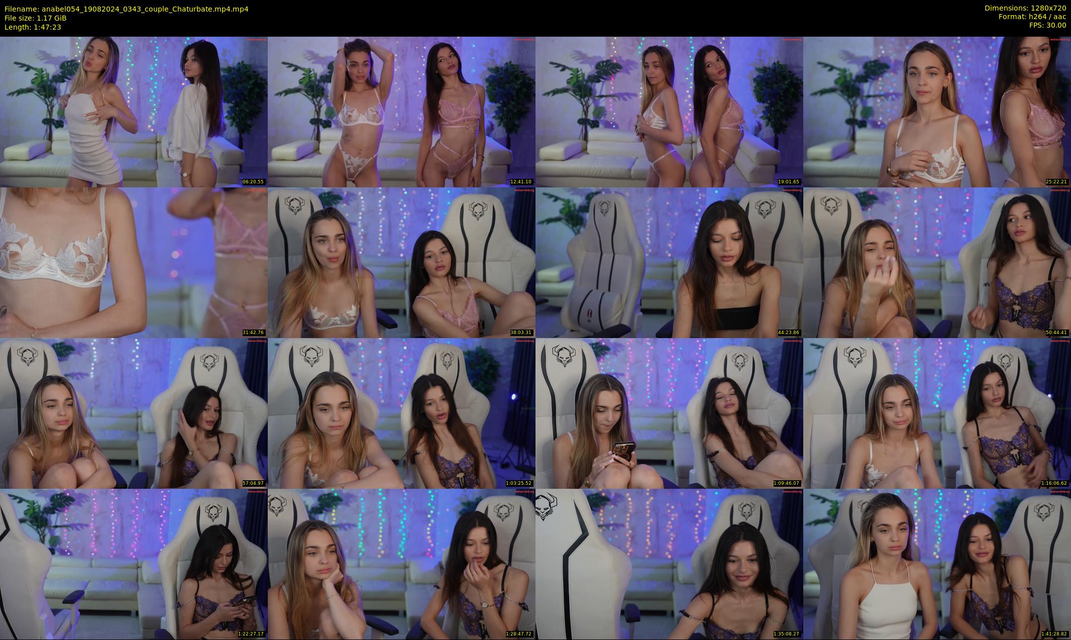 anabel054 — 108 minute Chaturbate female cam show recording, 720p, Aug 19, 2024