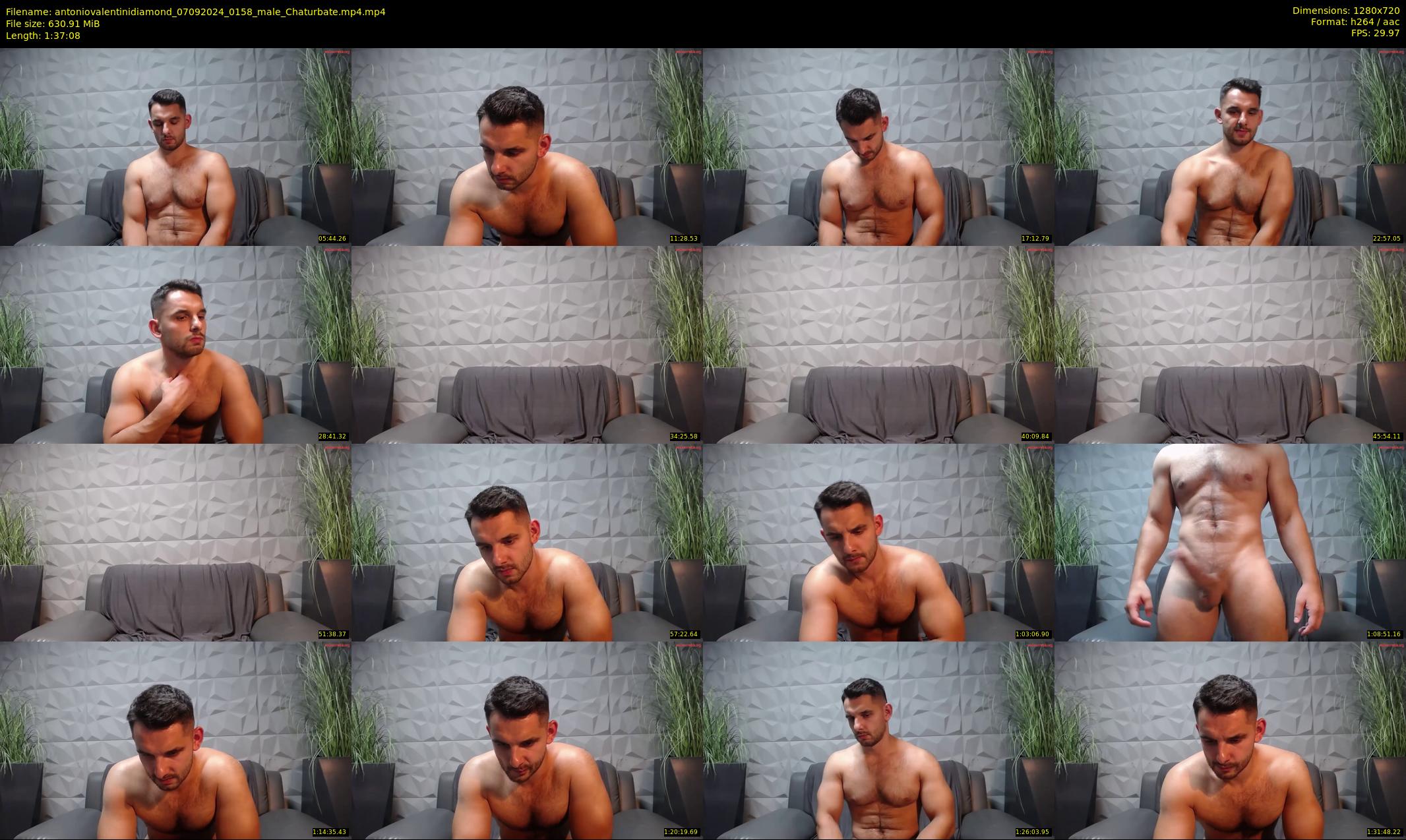 antoniovalentinidiamond — 98 minute Chaturbate male cam show recording, 720p, Sep 7, 2024