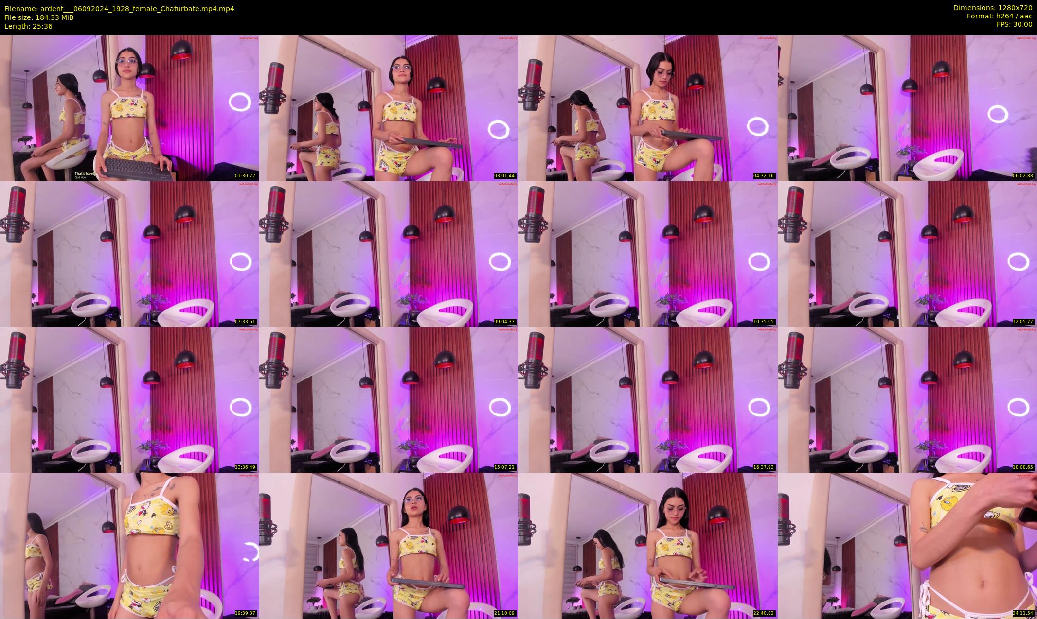 ardent__ — 26 minute Chaturbate female cam show recording, 720p, Sep 6, 2024