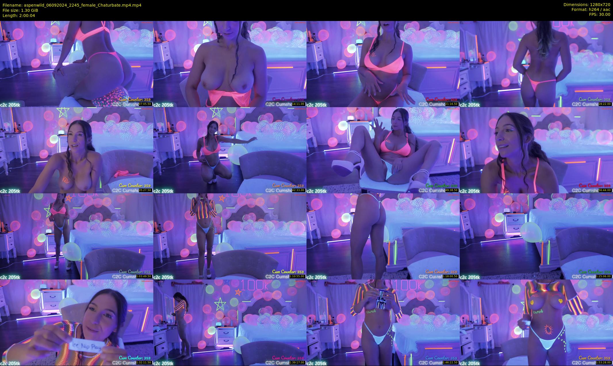 aspenwild — 121 minute Chaturbate female cam show recording, 720p, Sep 6, 2024