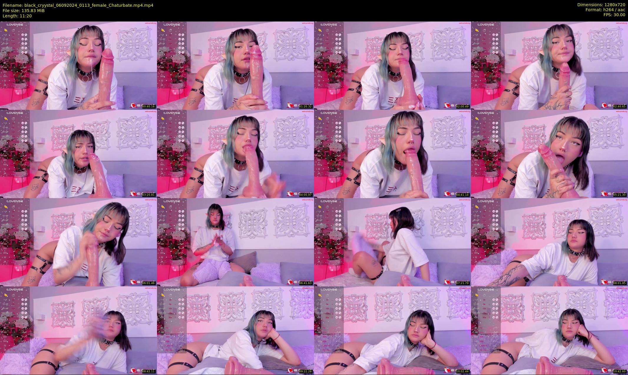 black_cryystal — 12 minute Chaturbate female cam show recording, 720p, Sep 6, 2024